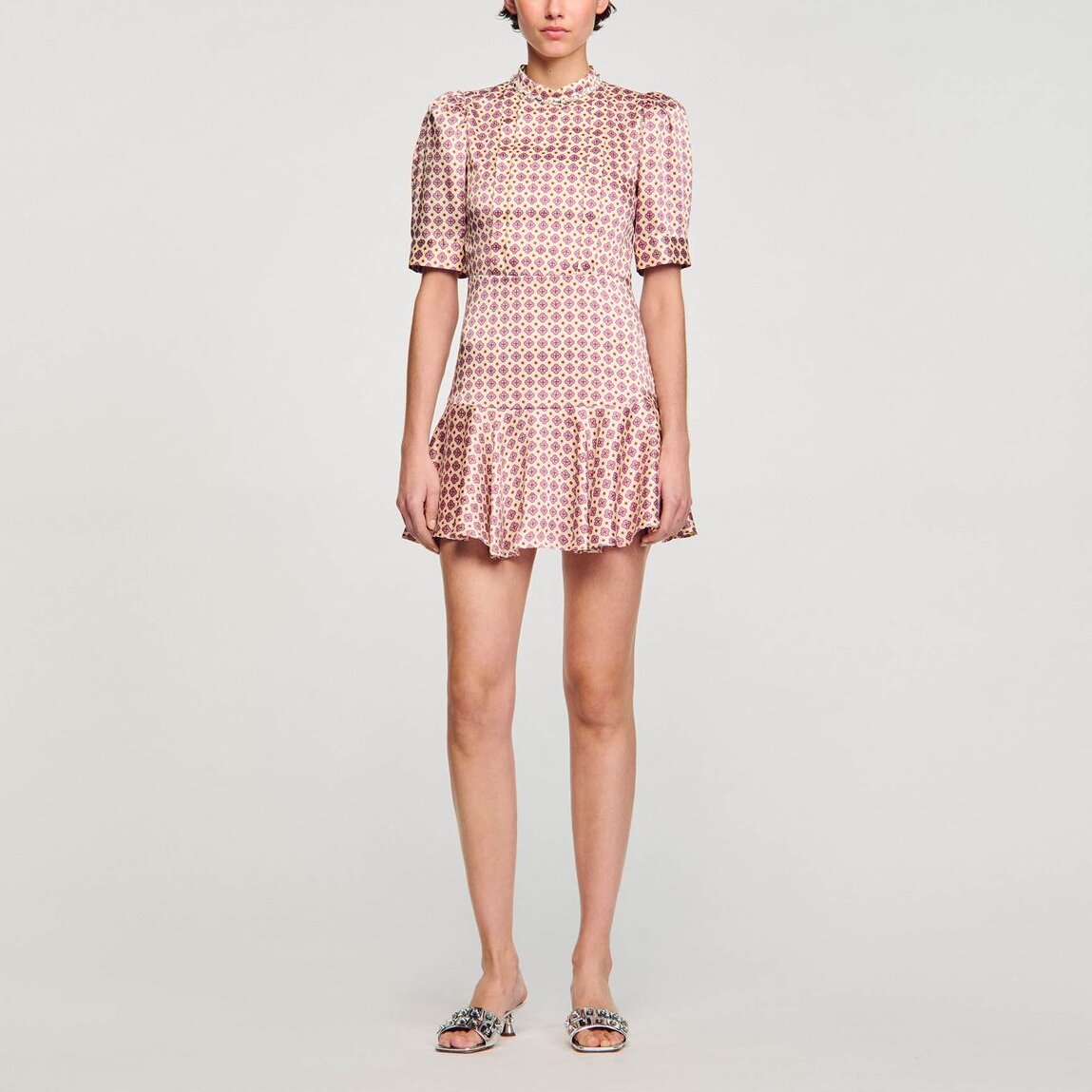 Robe courte imprimée Sandro seconde main