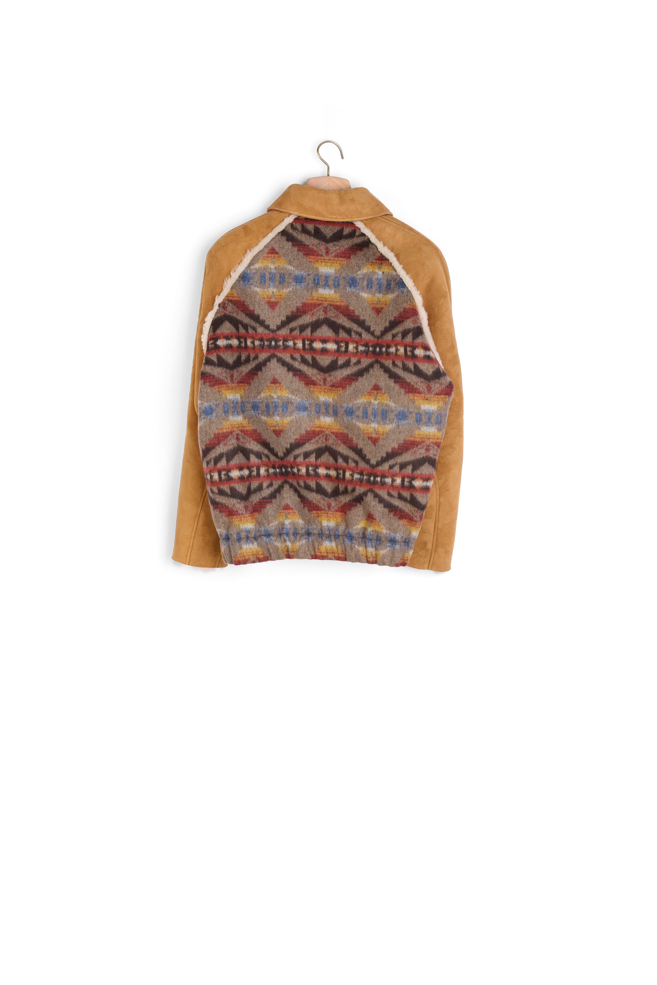 Manteau bi matière à motifs graphiques Sandro seconde main