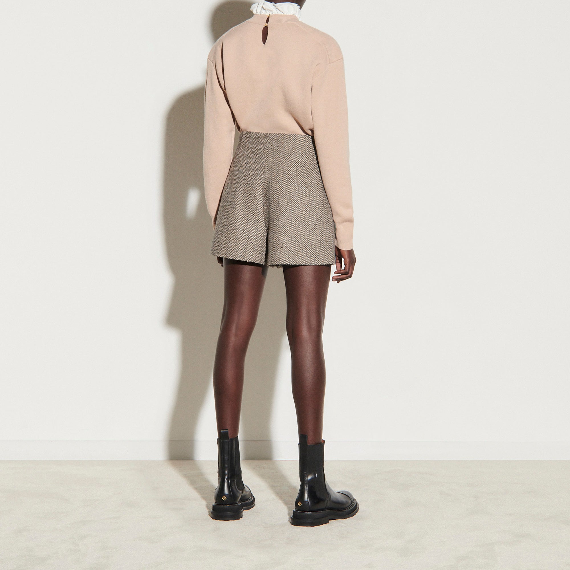 Short au tissage chevrons et sequins Sandro seconde main