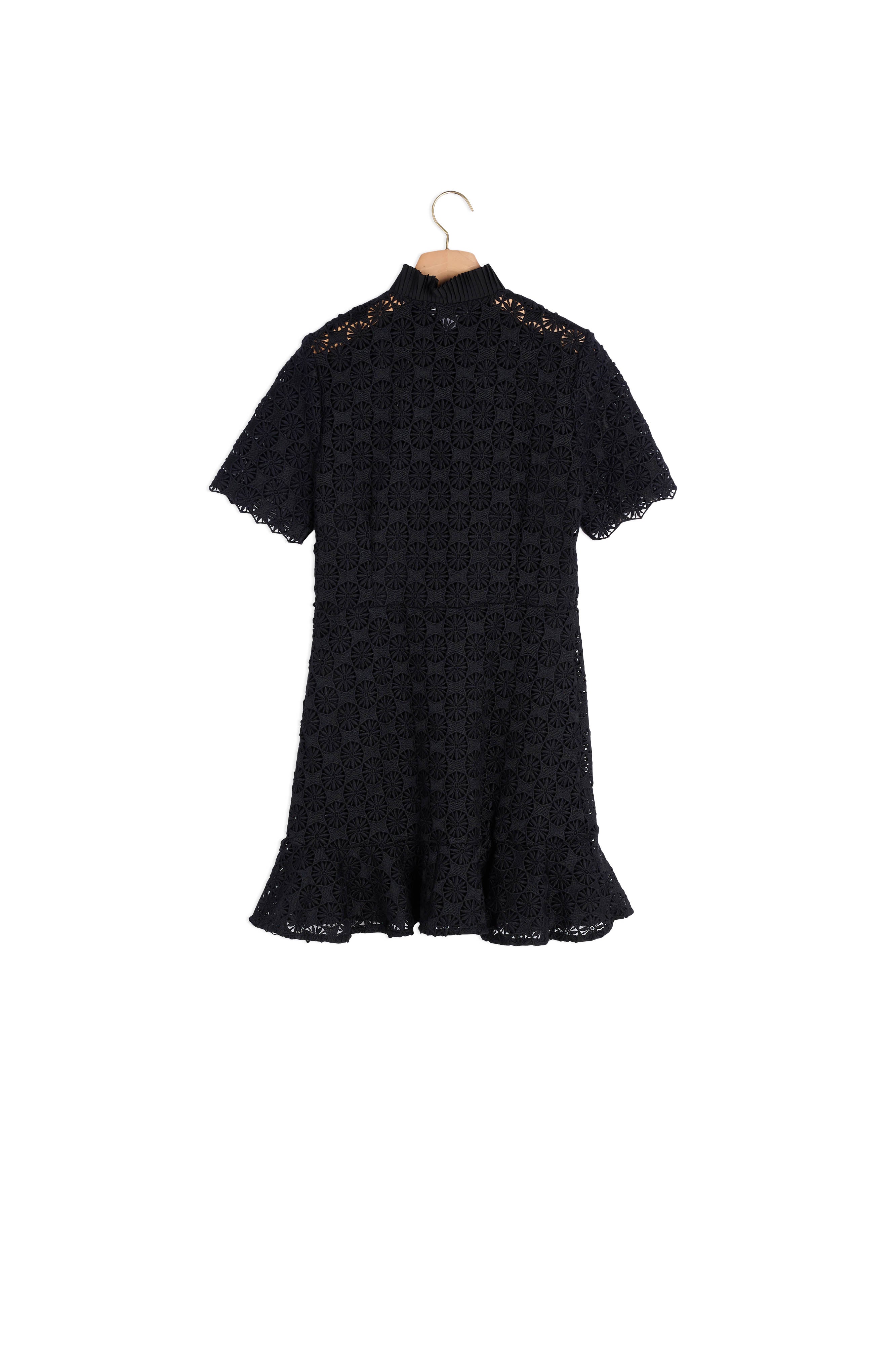 Robe manches courtes en dentelle Sandro seconde main