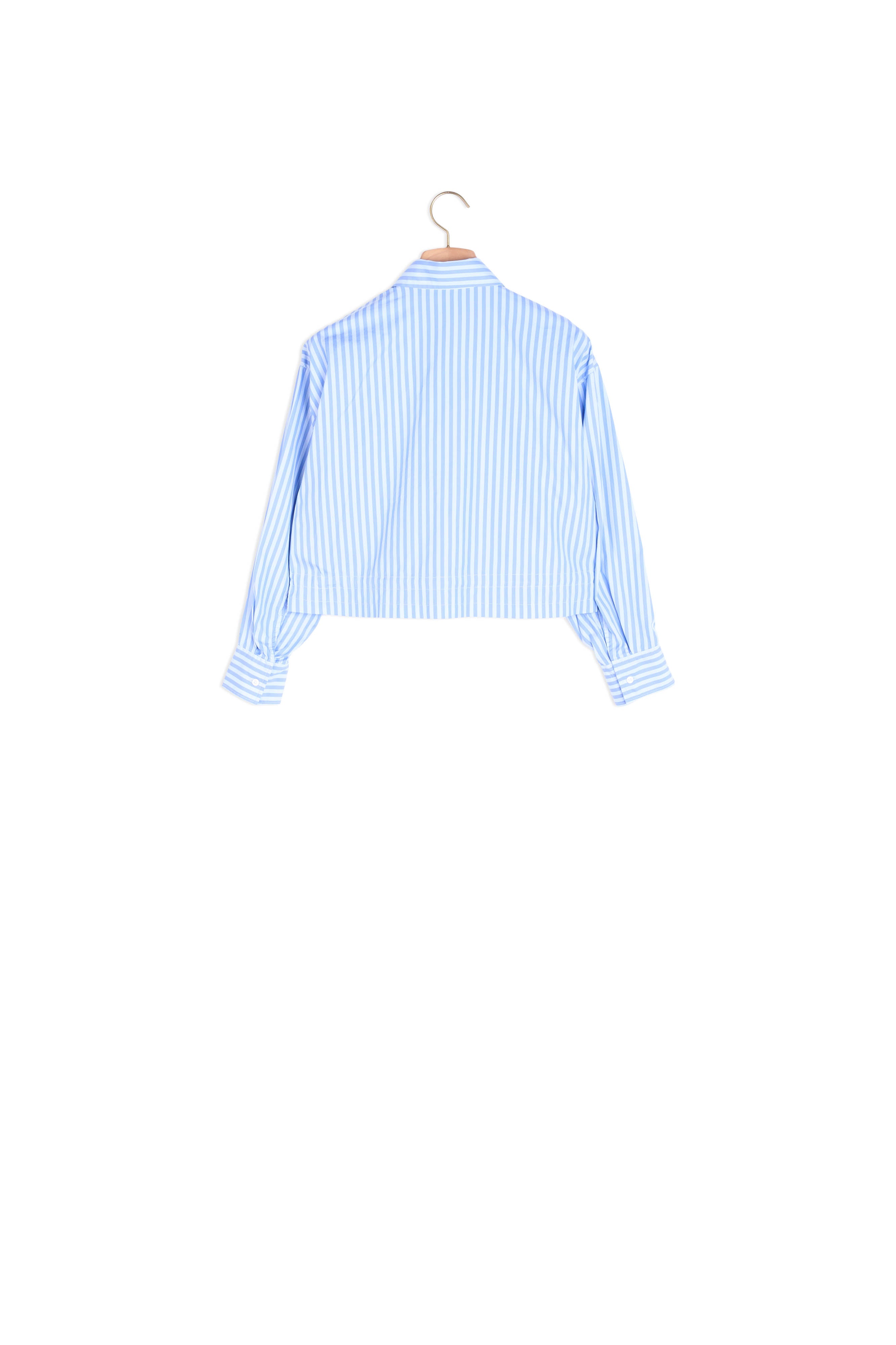 Chemise courte à rayures Sandro seconde main