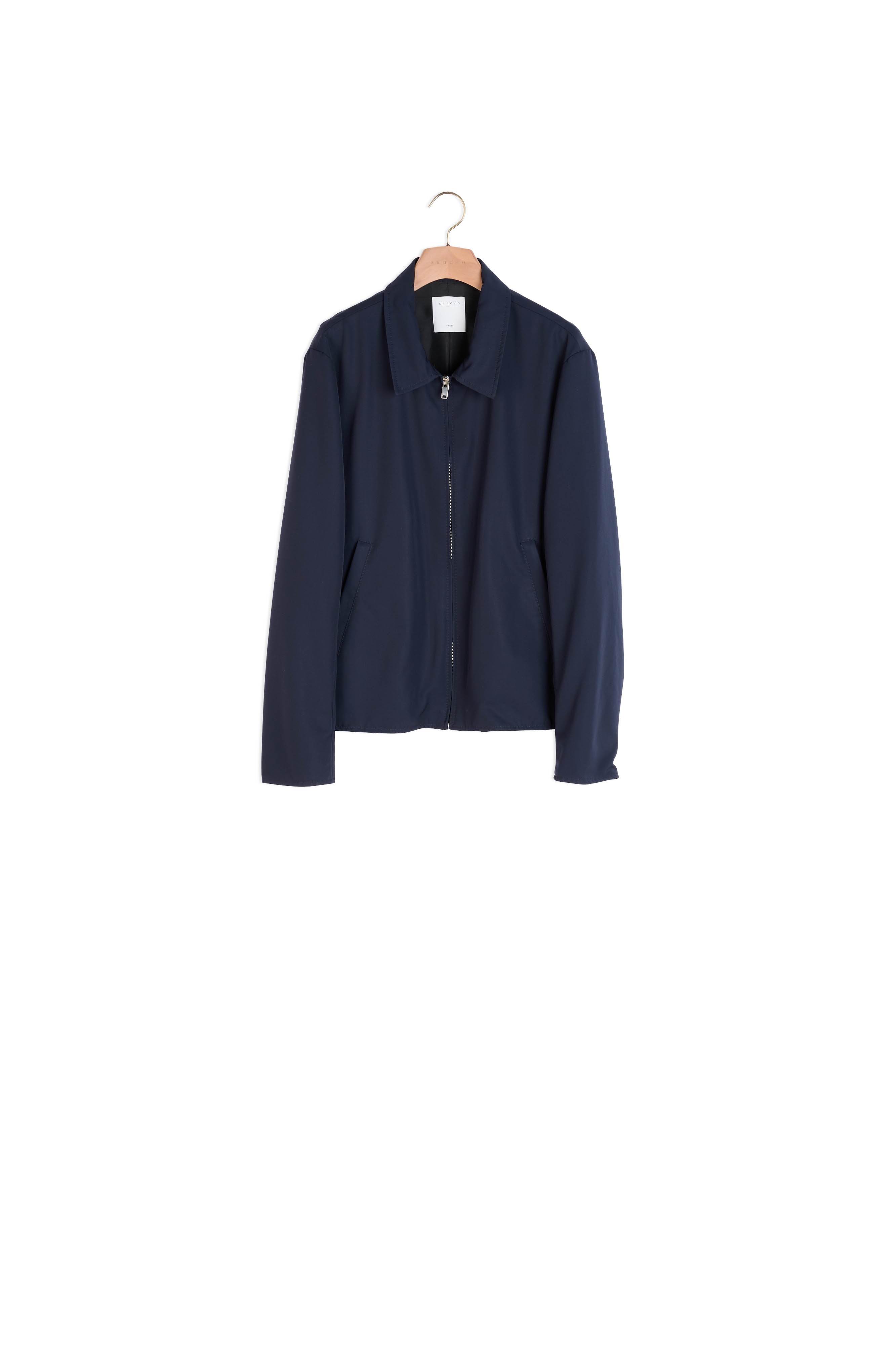 Blouson en laine à col Chemise Sandro seconde main