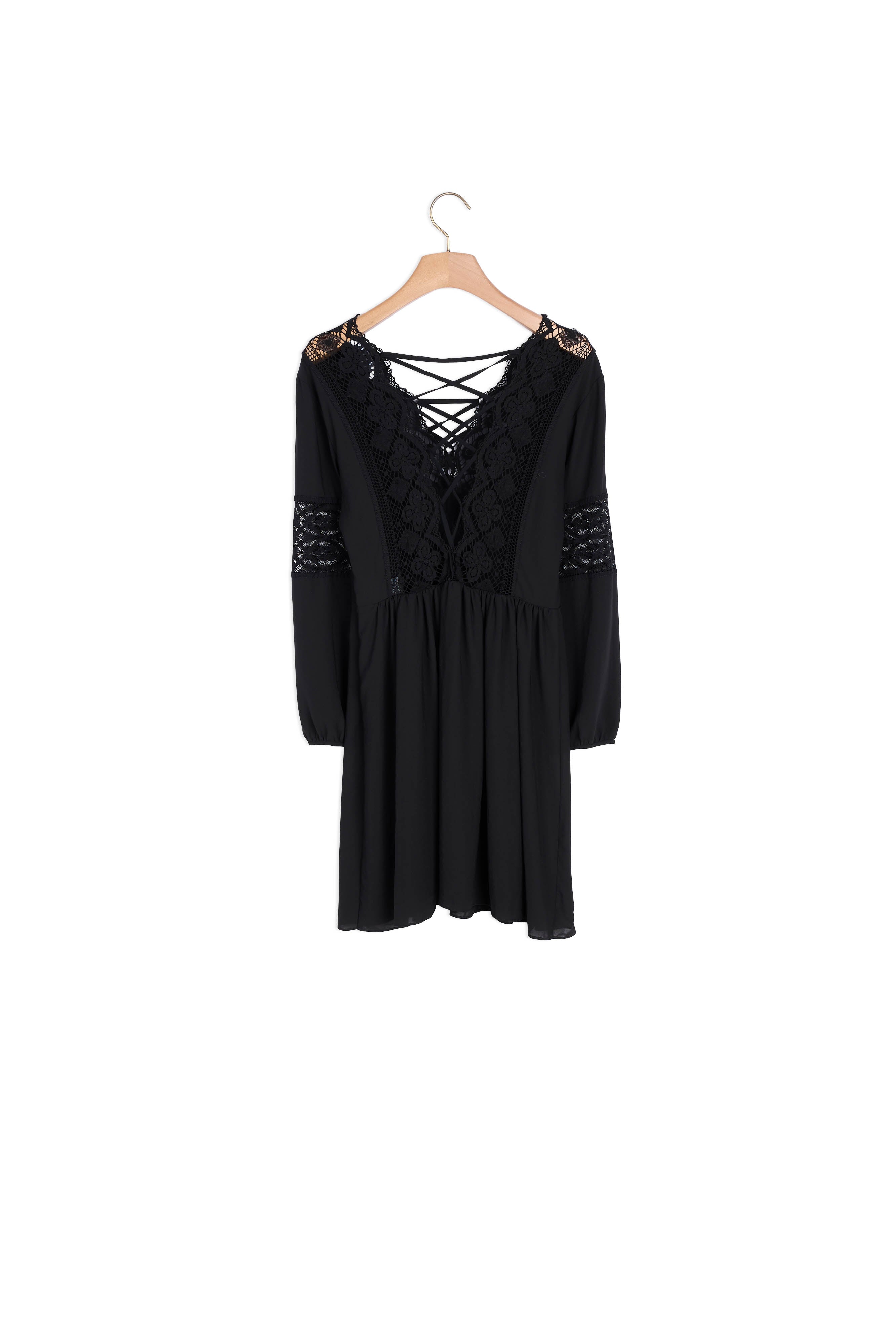 Robe lacée avec dentelle Sandro seconde main