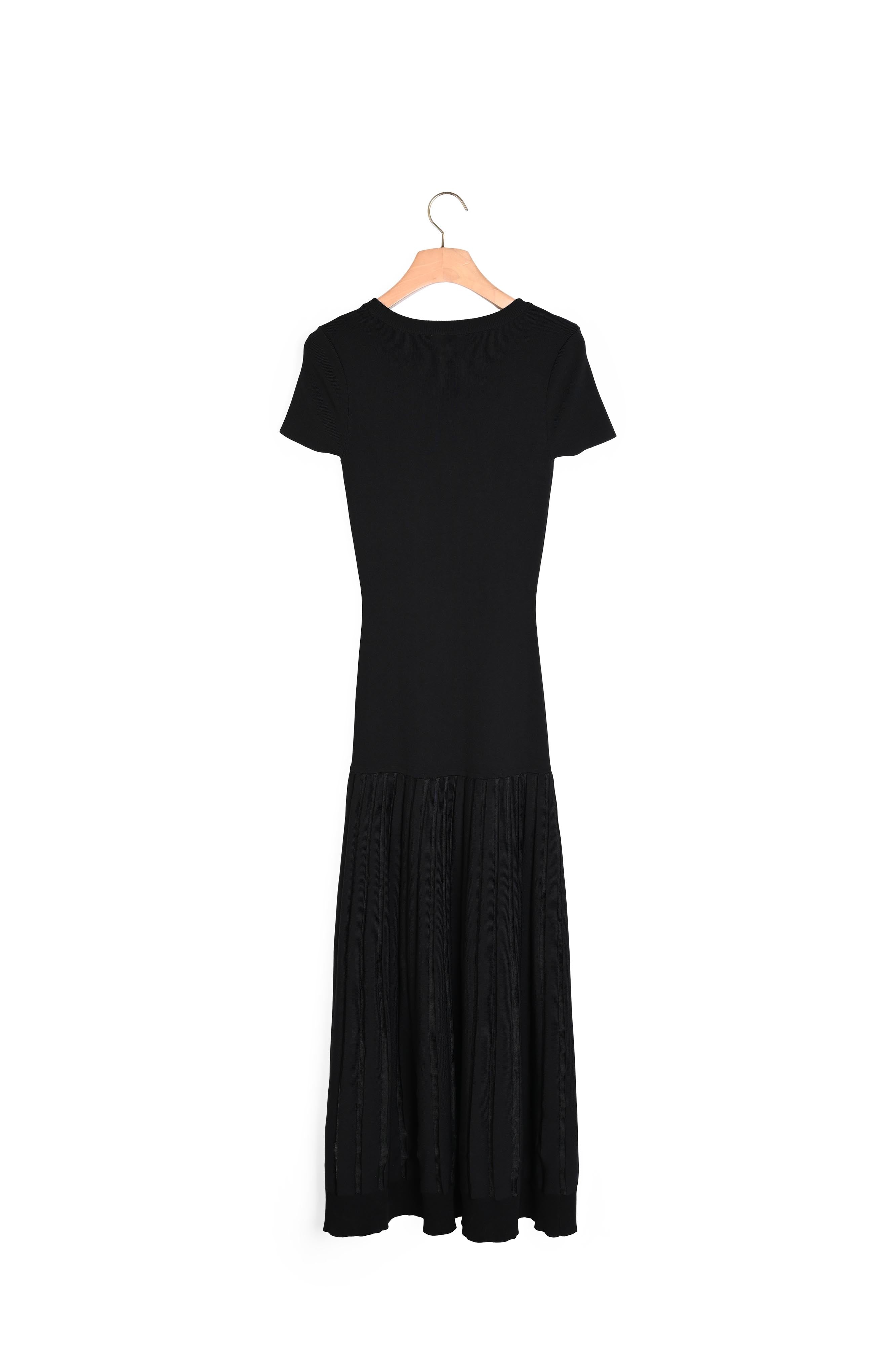 Robe longue en Maille prés du corps Sandro seconde main