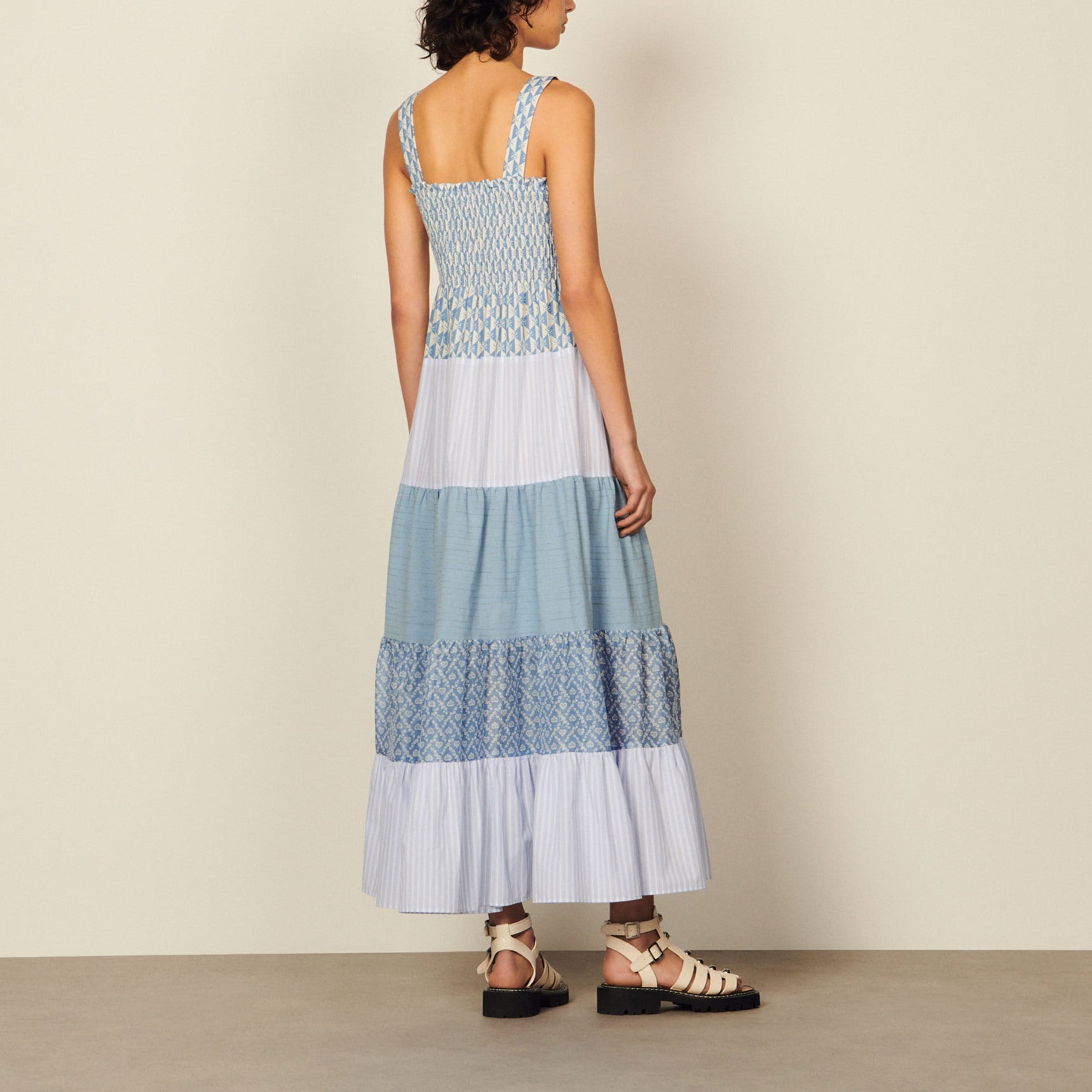 Robe longue à bretelles Sandro seconde main