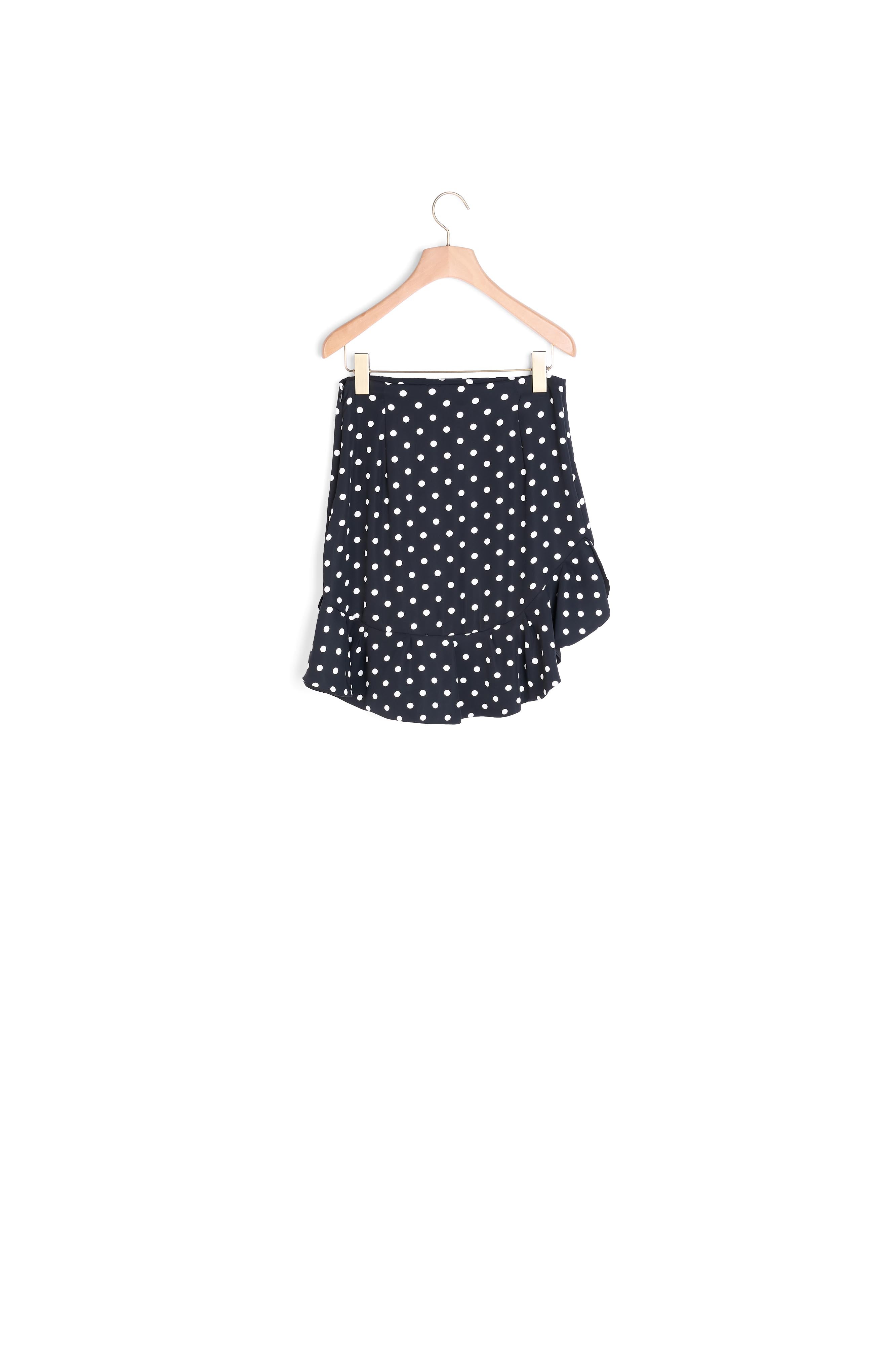 Jupe courte asymétrique à pois Sandro seconde main