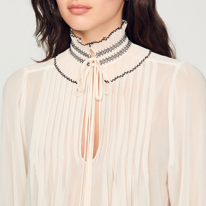 Top en mousseline Sandro seconde main