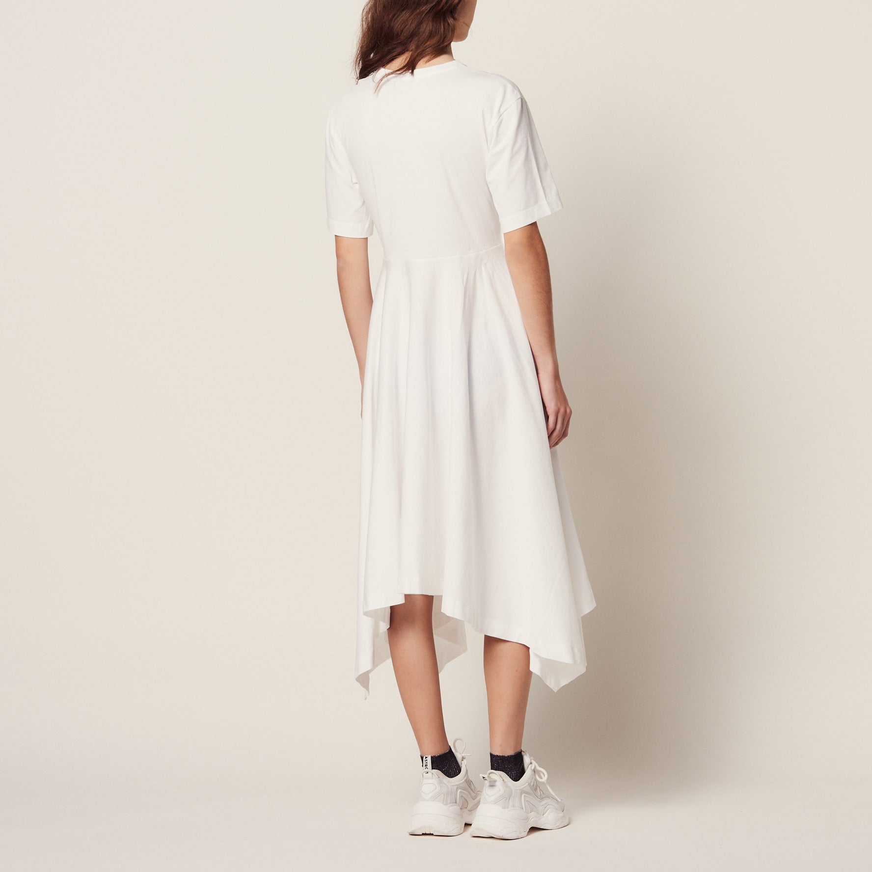 Robe longue asymétrique en jersey Sandro seconde main