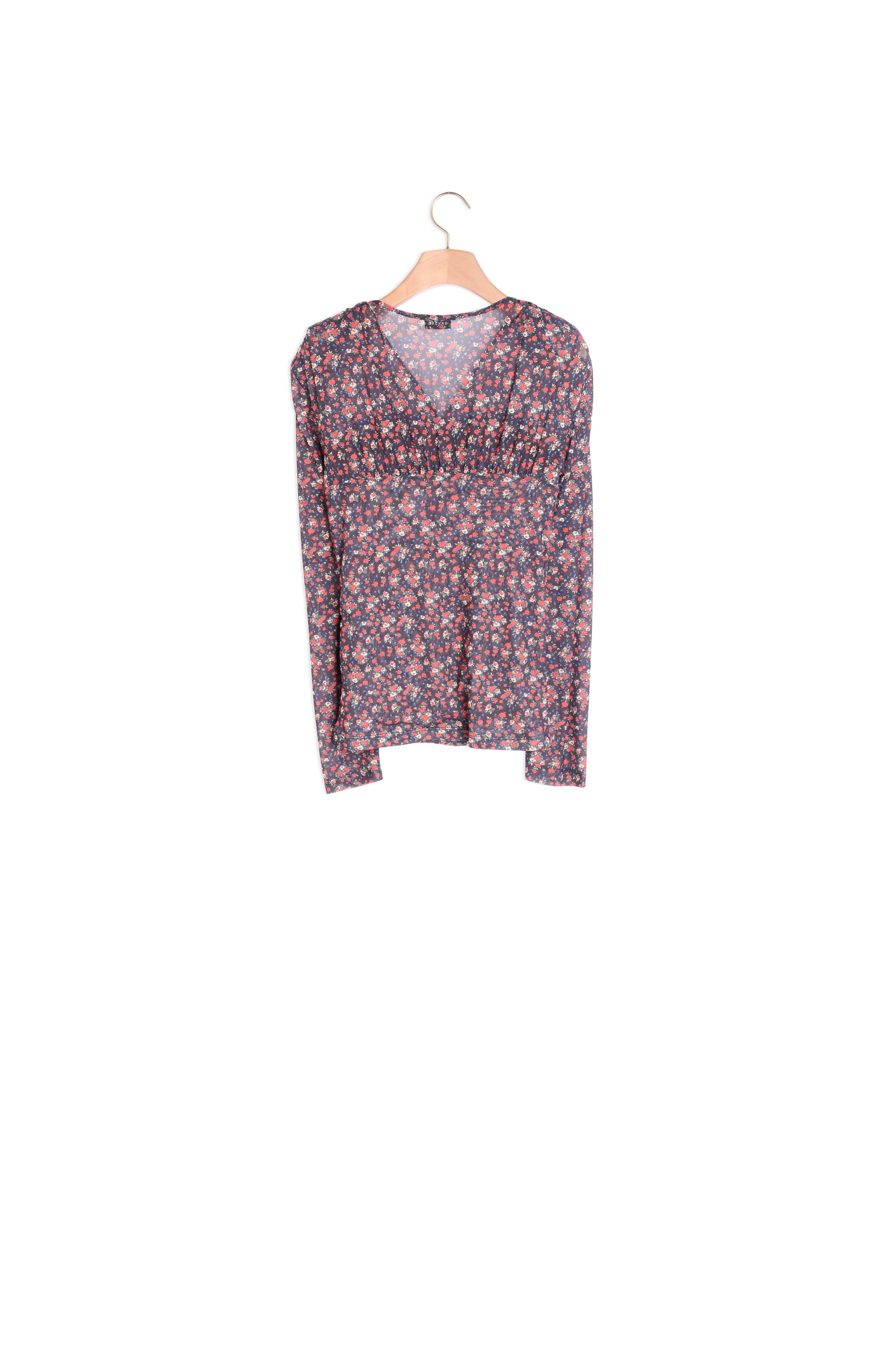 Top en tulle à imprimé fleuri Sandro seconde main