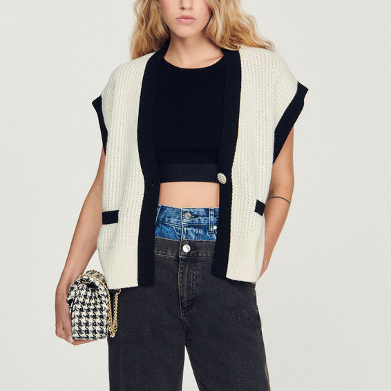 Cardigan sans manches Sandro seconde main