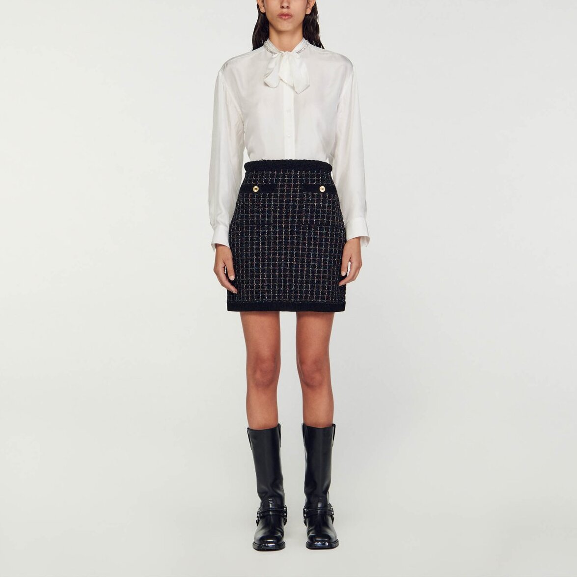 Jupe en Maille texturée Sandro seconde main