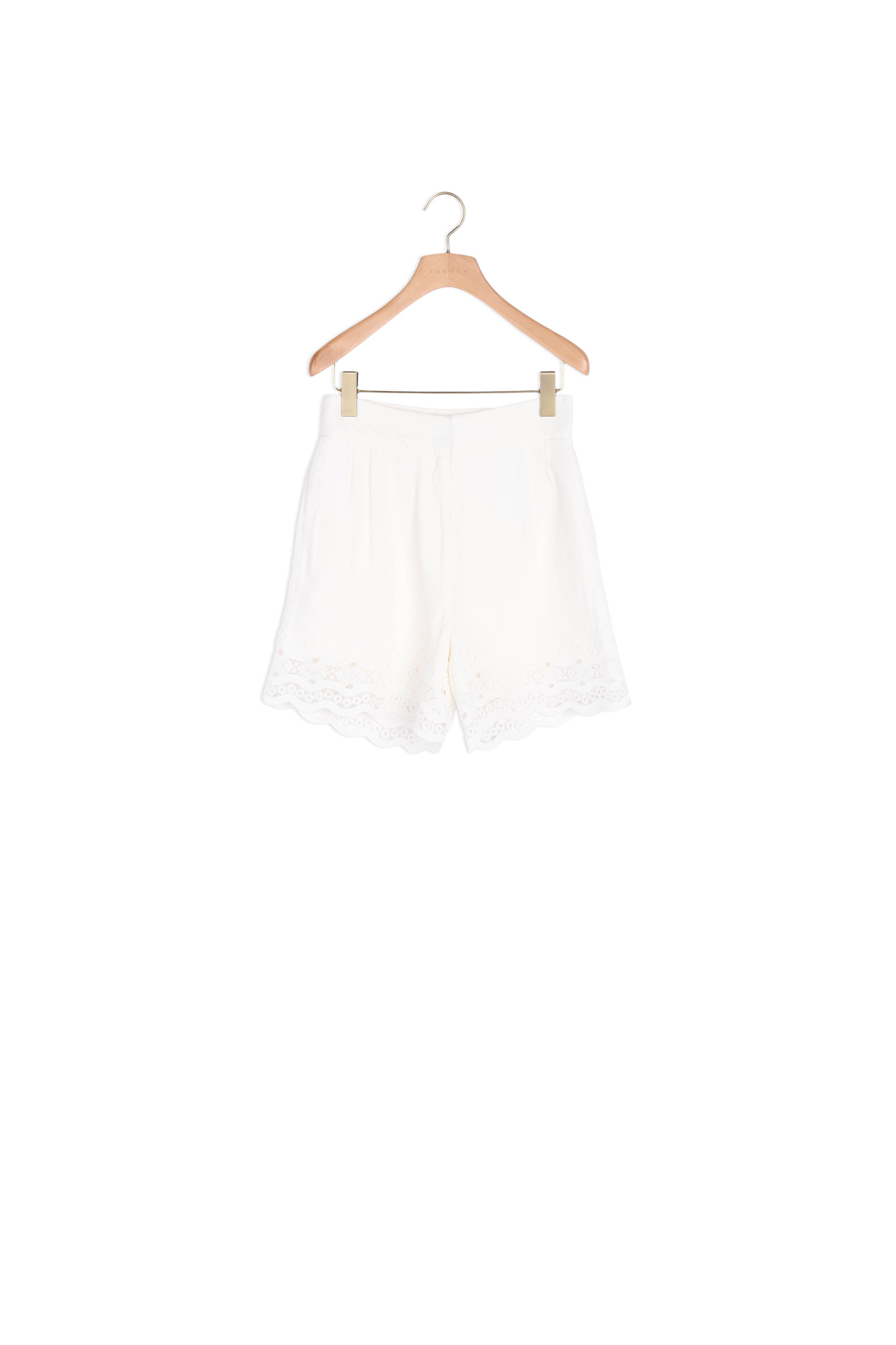 Short en lin avec galon Sandro seconde main