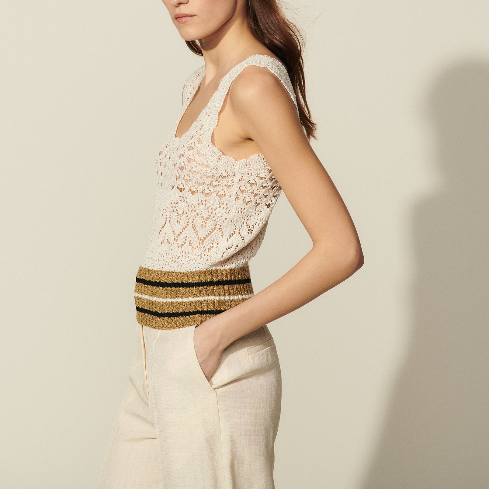 Débardeur en Maille Sandro seconde main