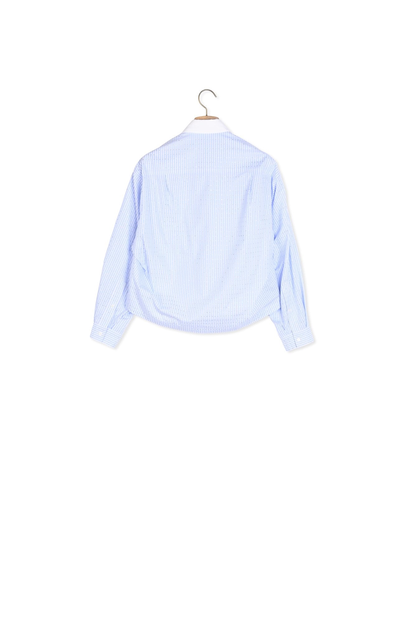 Chemise rayée à strass Sandro seconde main