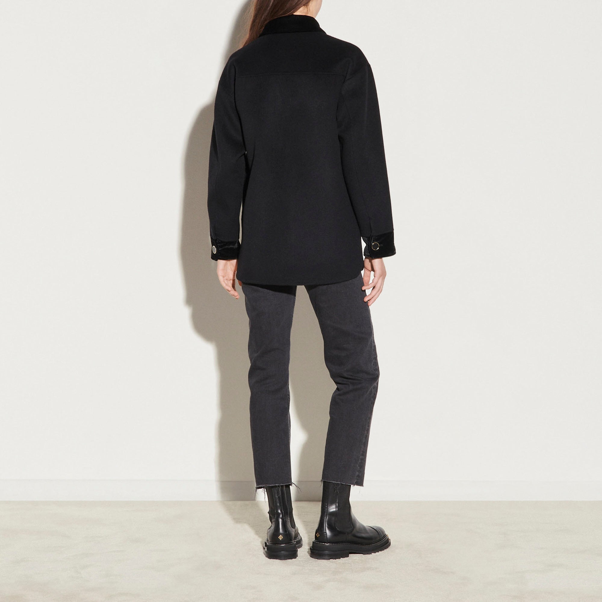 Veste en laine à carreaux Sandro seconde main