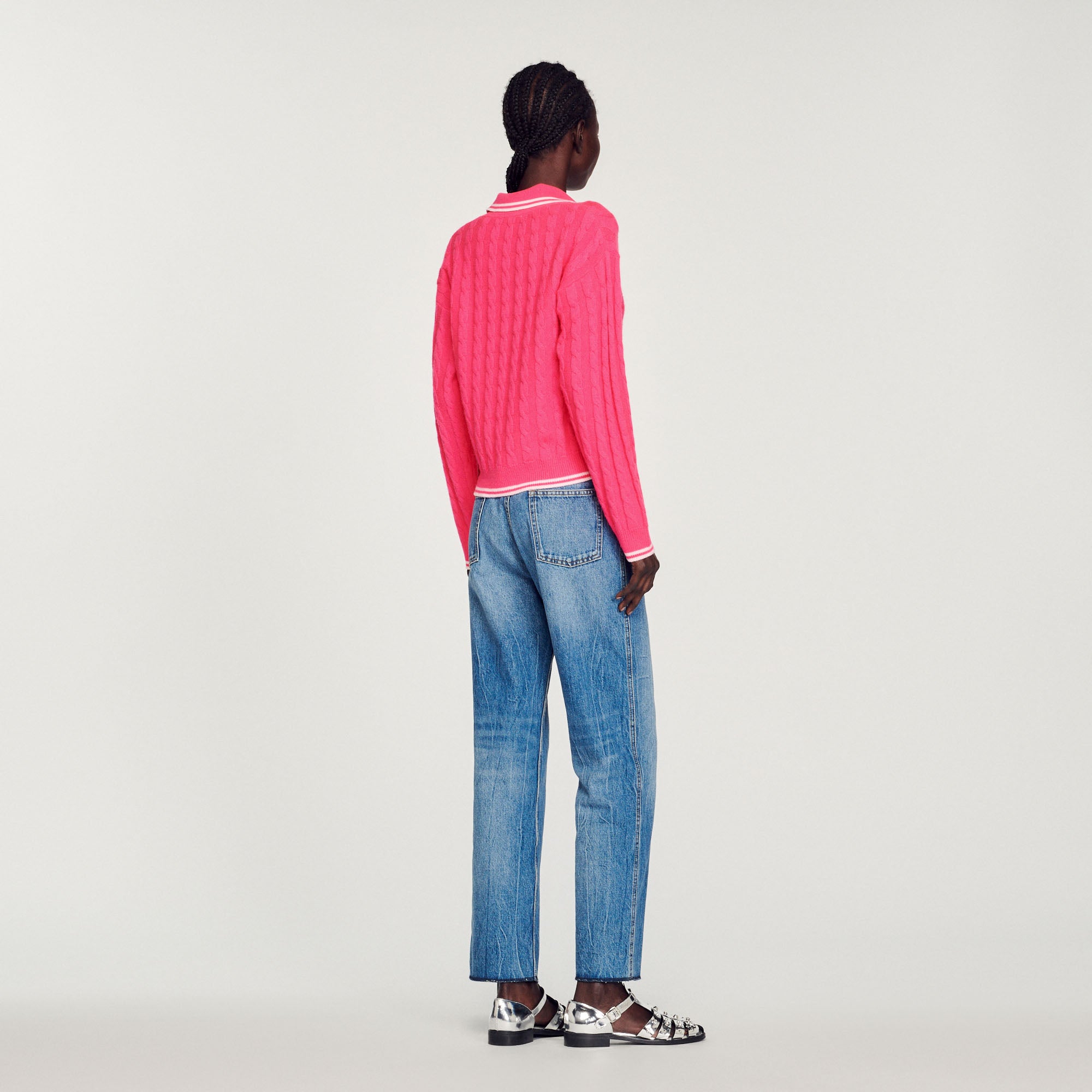 Pull en Maille torsadée Sandro seconde main