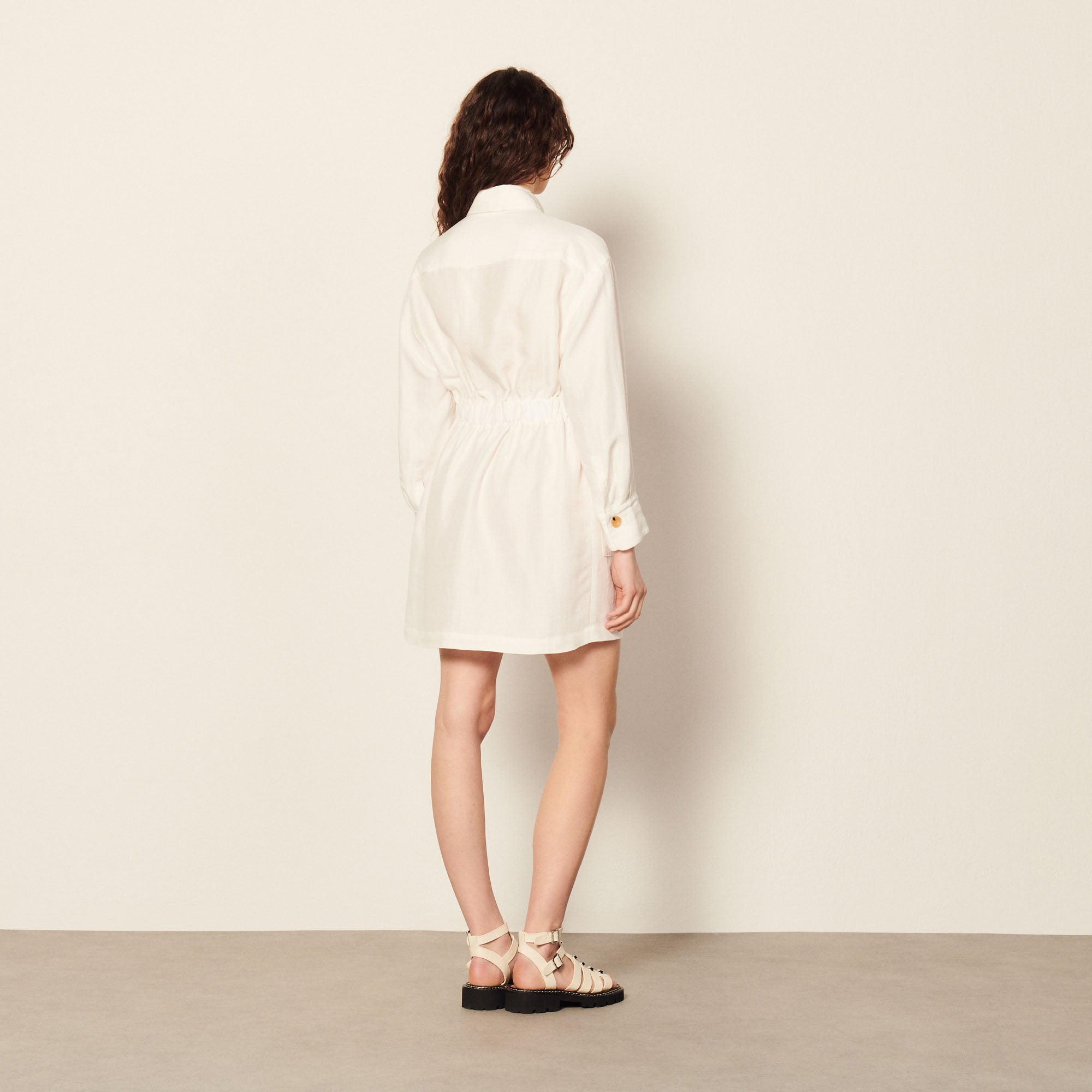 Robe Ecru Sandro seconde main