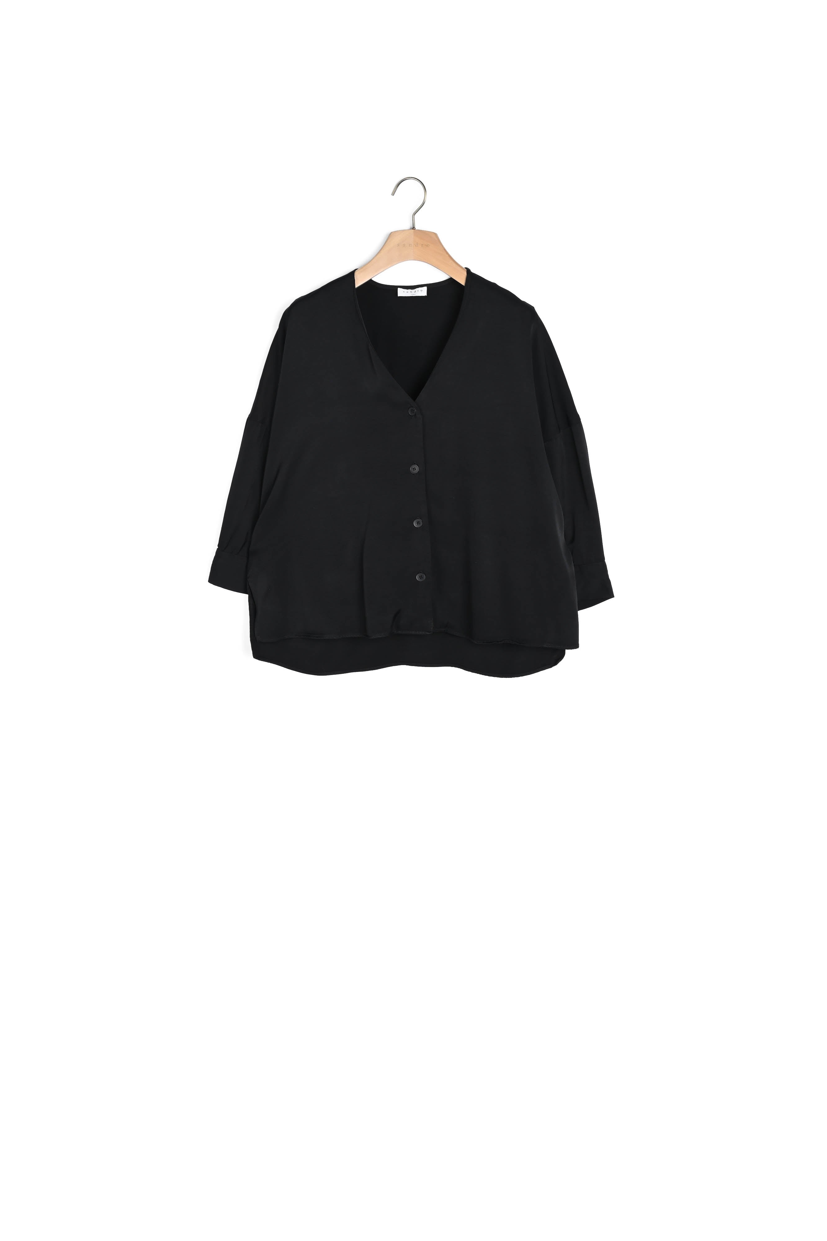 Chemise Noire Sandro seconde main