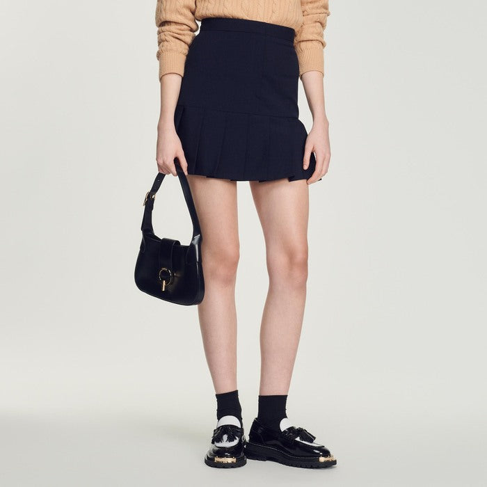 Jupe courte plissée Sandro seconde main