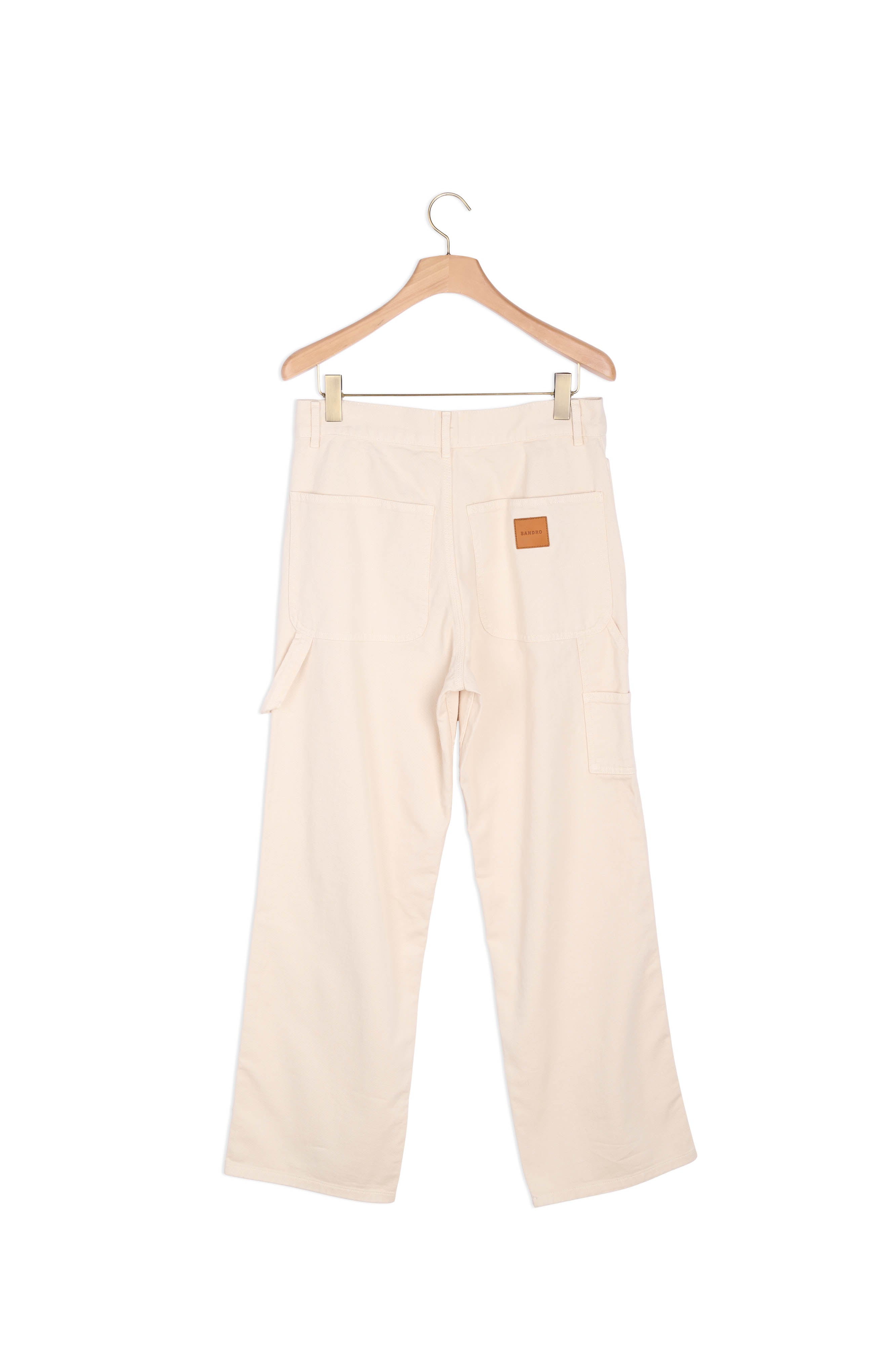 Pantalon Ecru Sandro seconde main