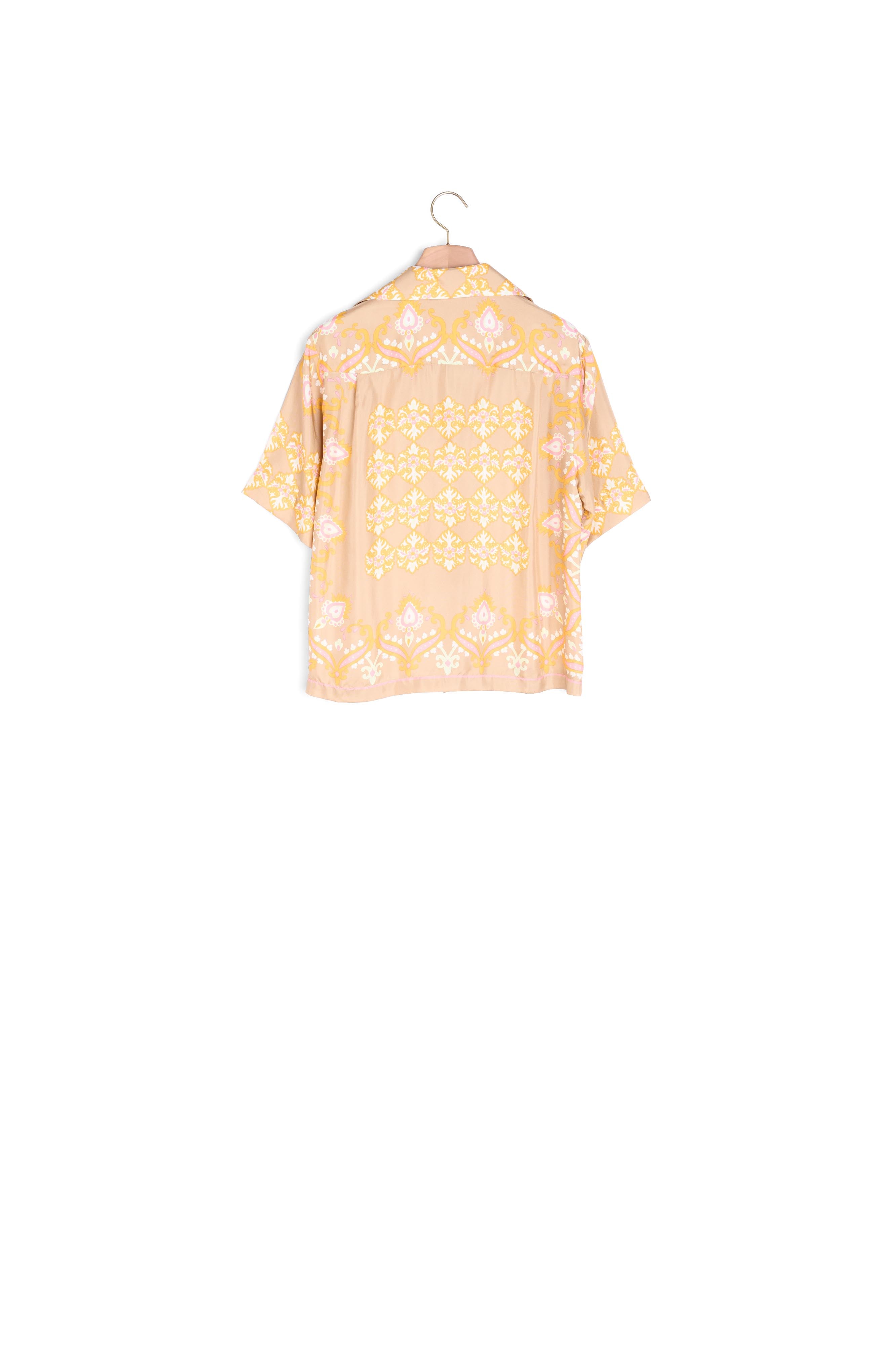 Chemise en soie imprimée Sandro seconde main