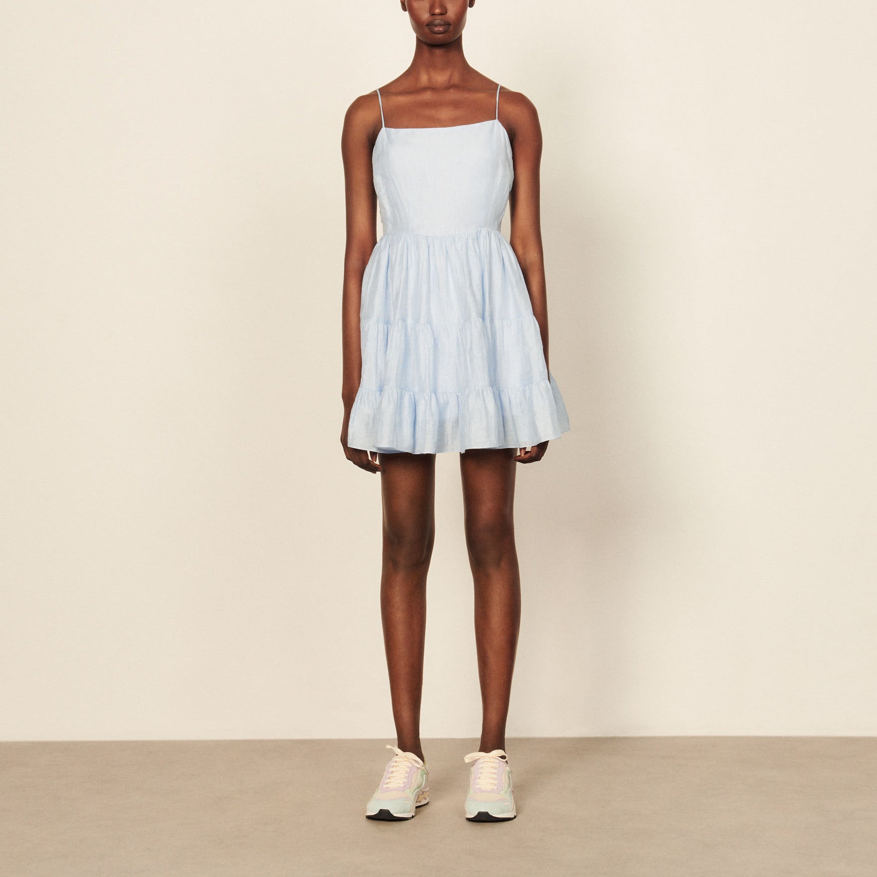 Robe courte à volants Sandro seconde main