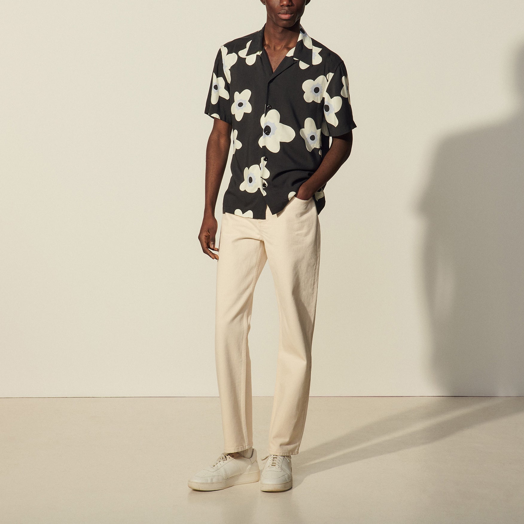 Chemisette fluide imprimée Sandro seconde main