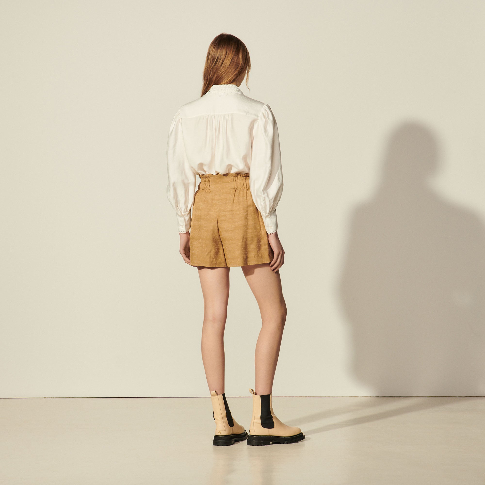 Short large avec ceinture à nouer Sandro seconde main