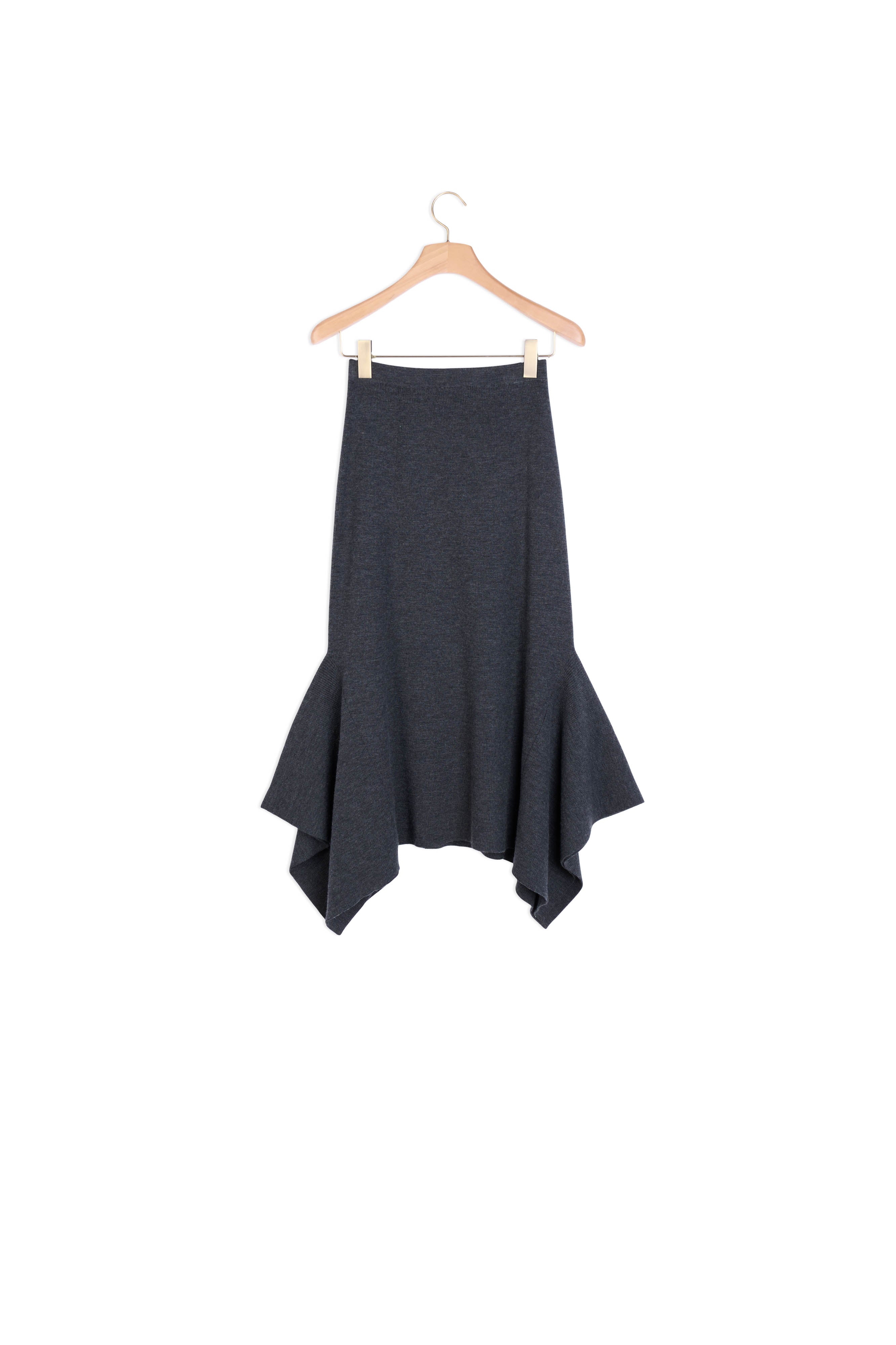 Jupe longue asymétrique en Maille Sandro seconde main