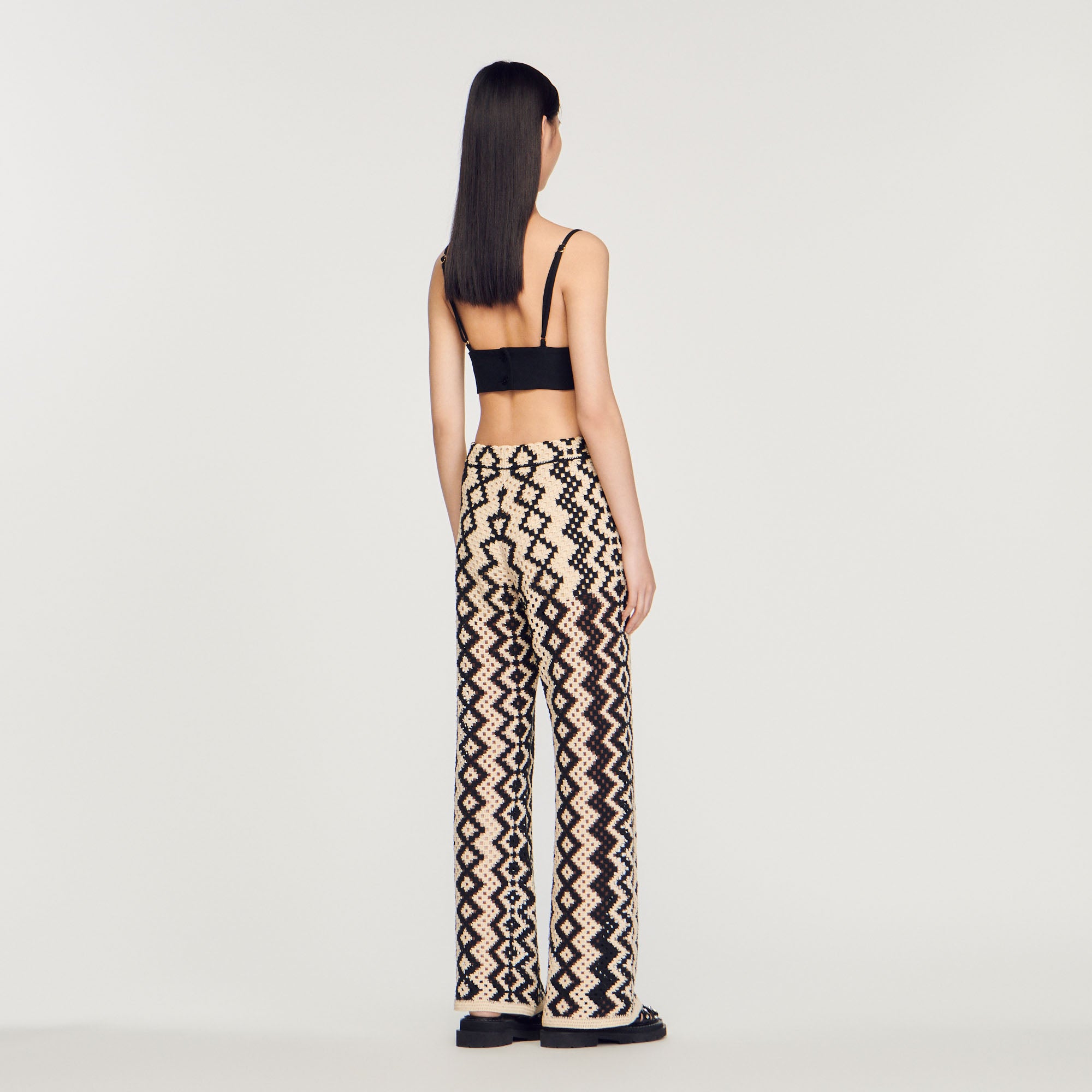 Pantalon en Maille Sandro seconde main