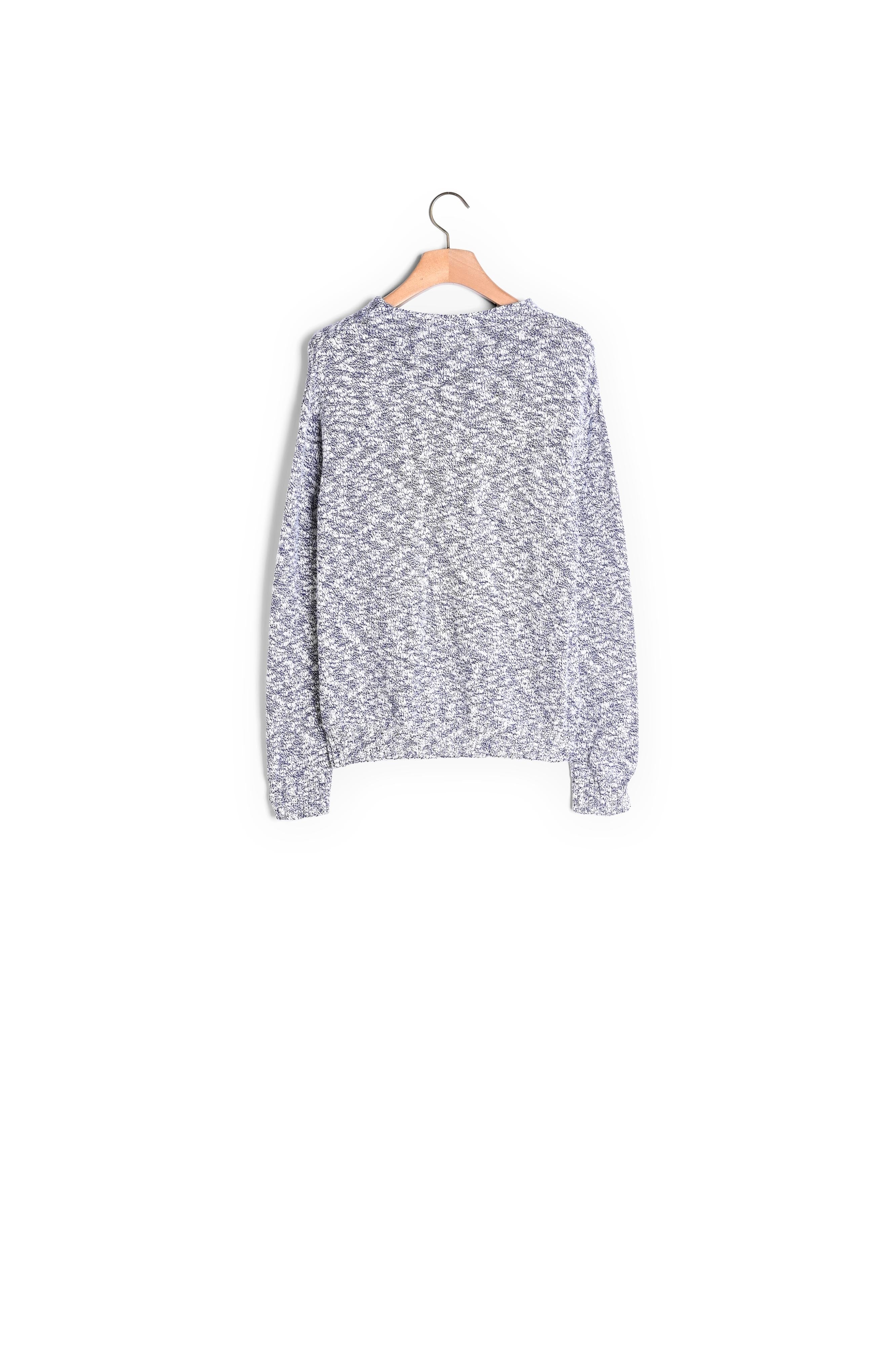 Pull MARINE/BLANC Sandro seconde main