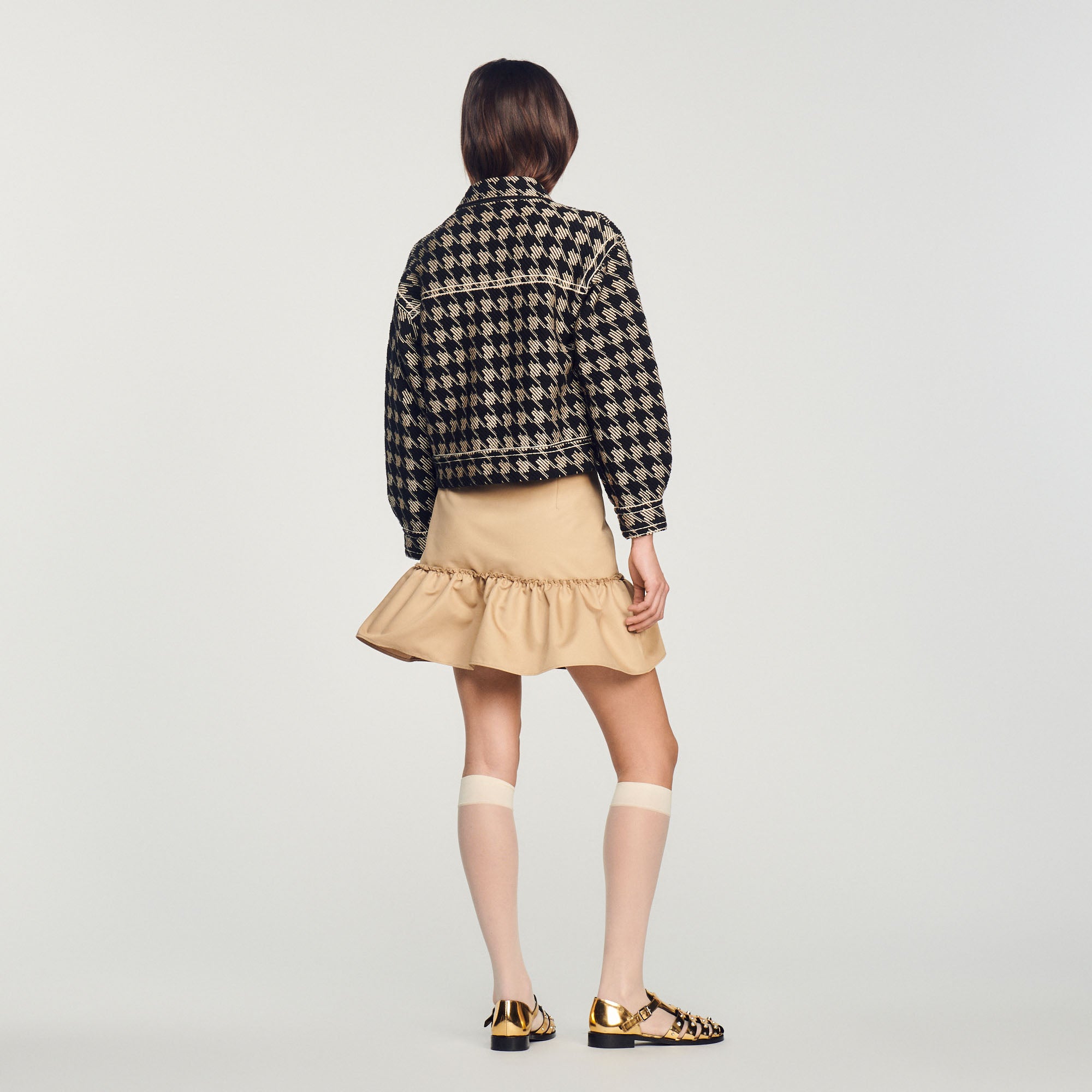 Veste pied de poule Sandro seconde main