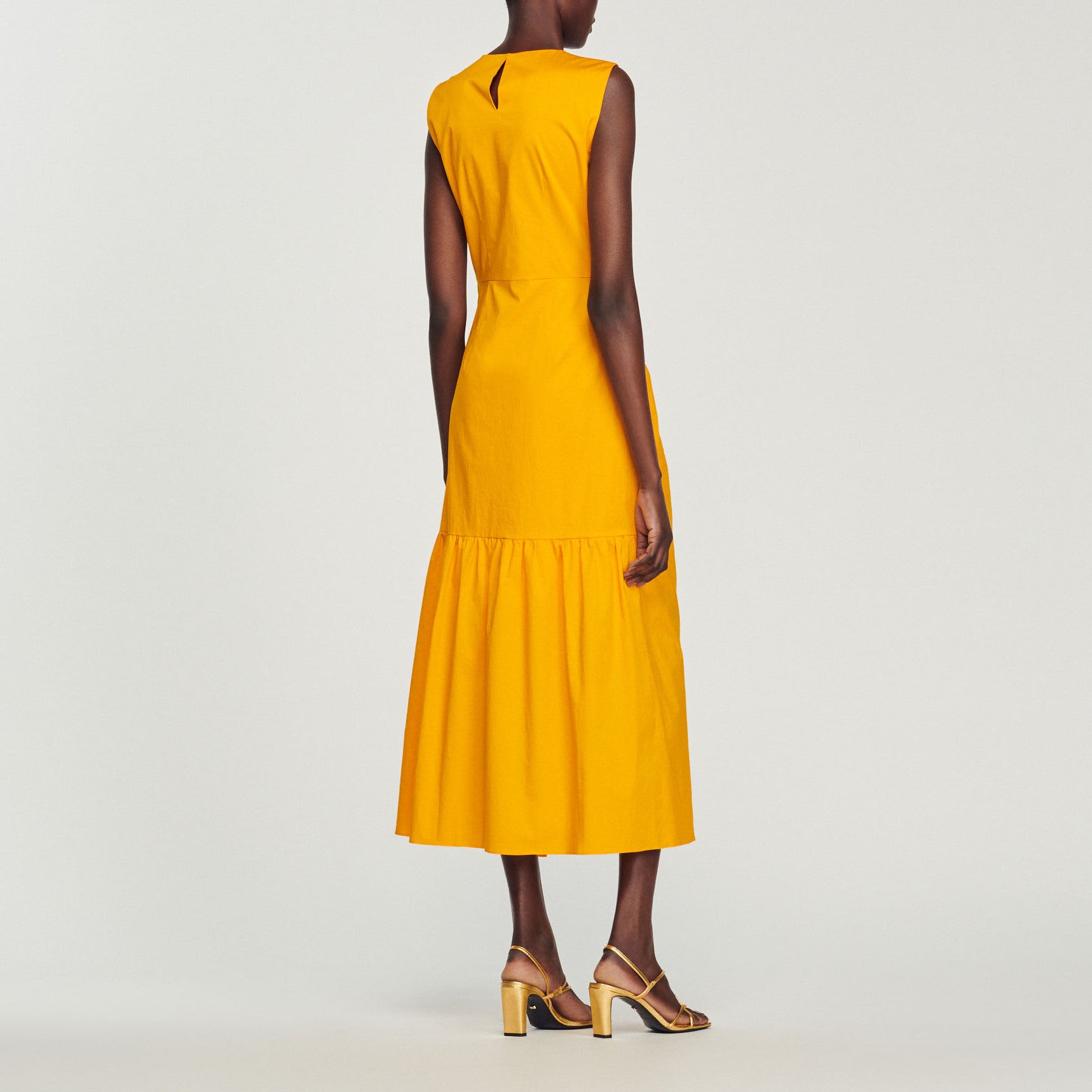 Robe longue froncée Sandro seconde main