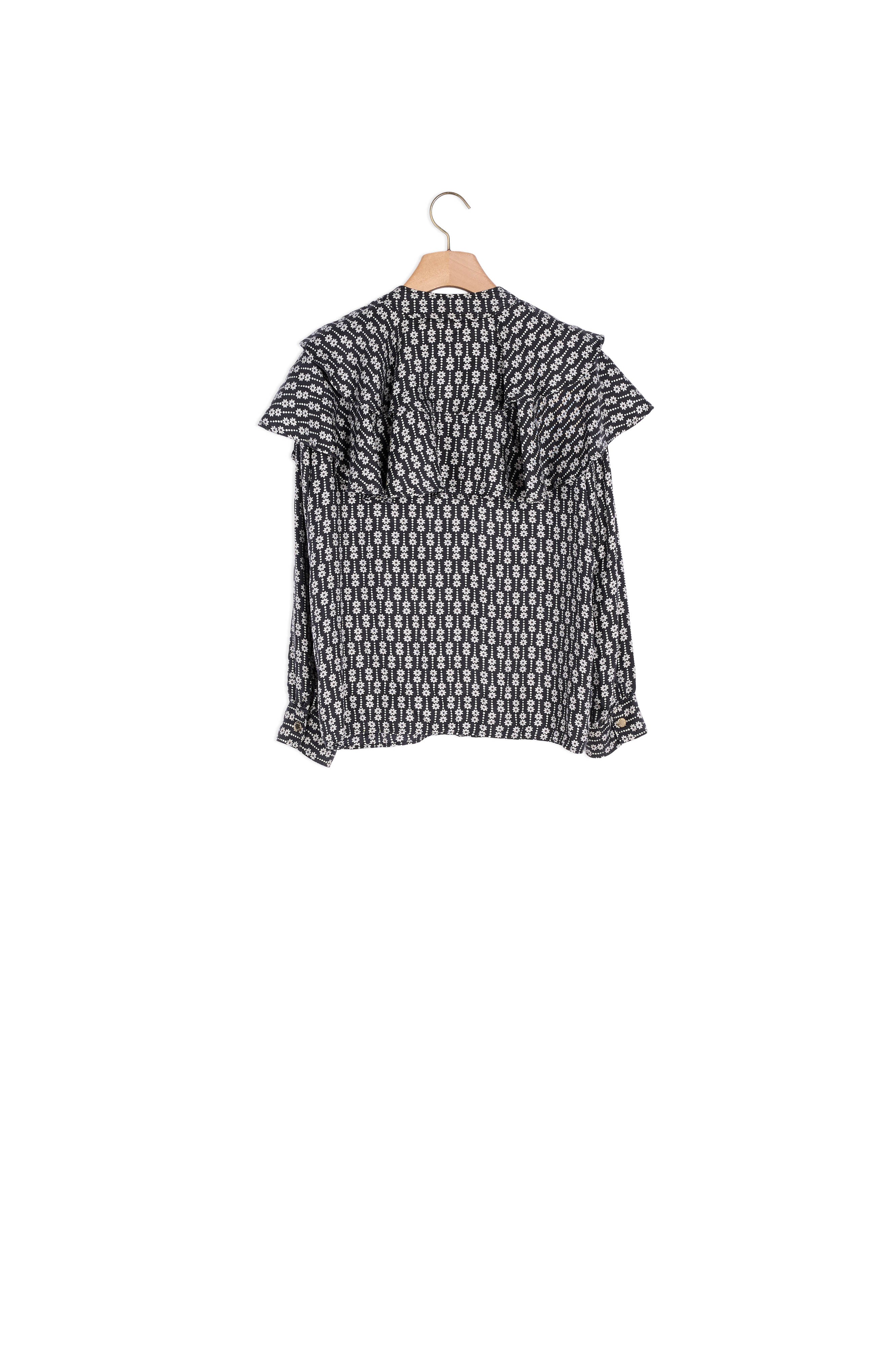 Chemise Noir / Blanc Sandro seconde main