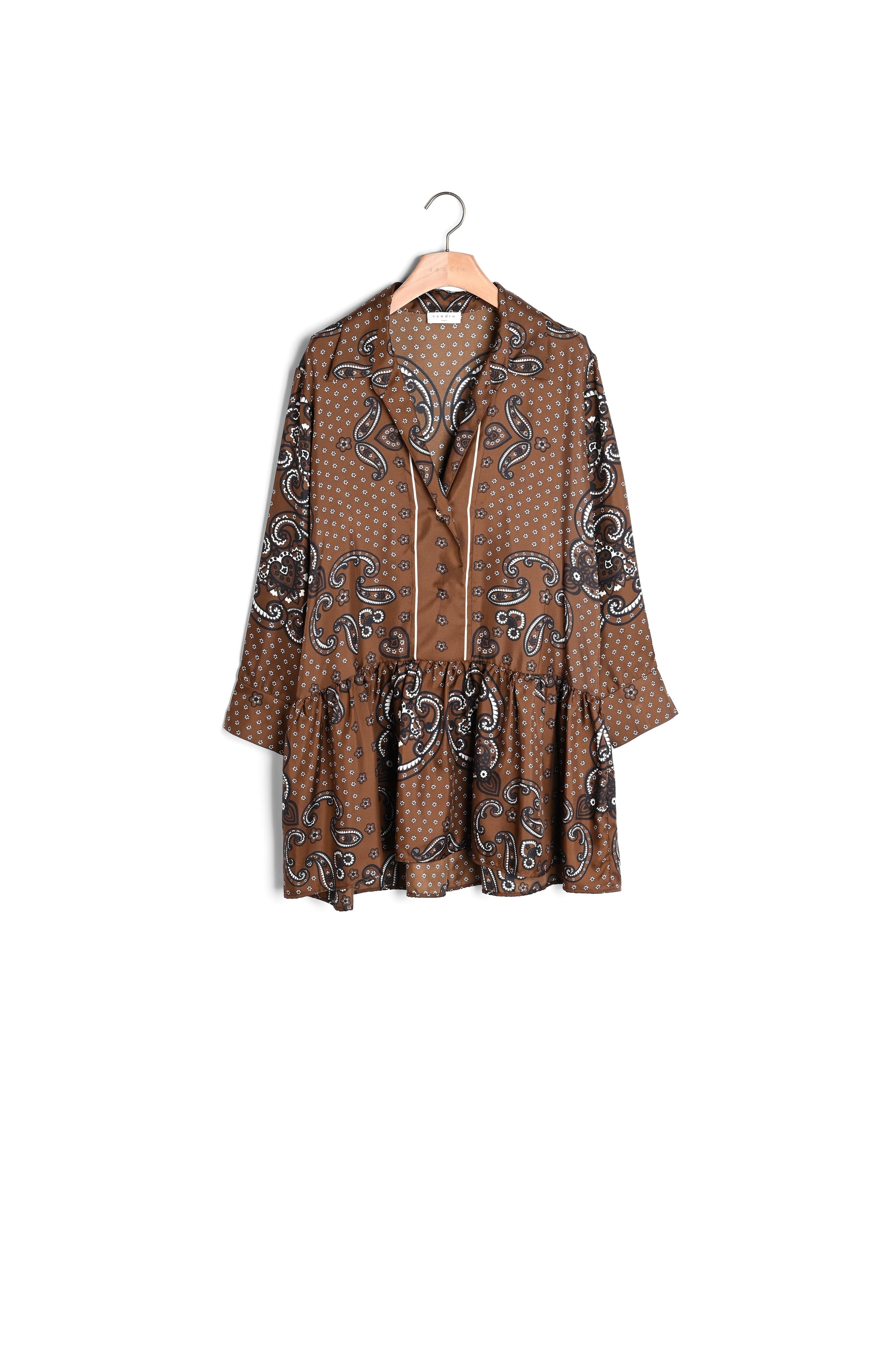Robe Marron Foncé Sandro seconde main