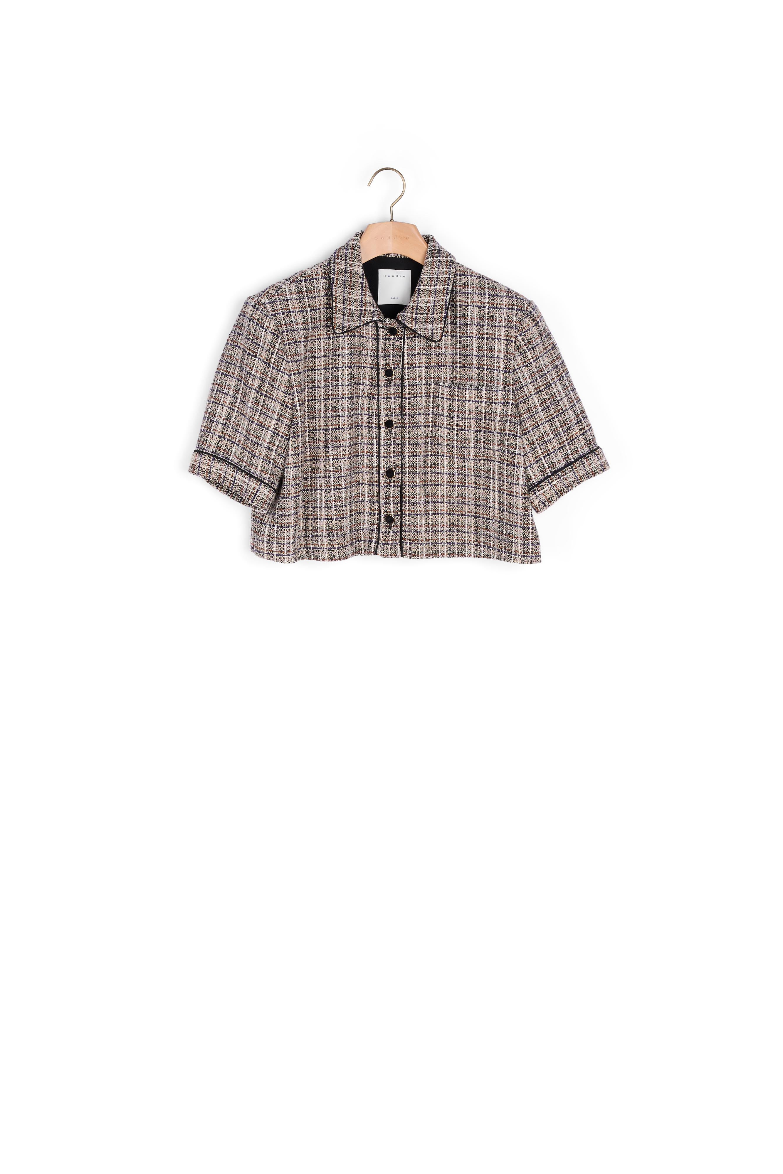 Veste courte en tweed Sandro seconde main