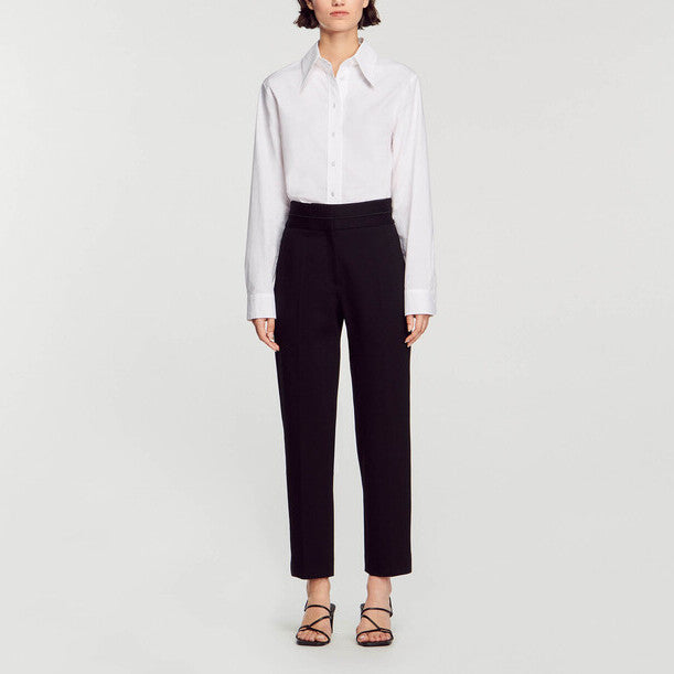 Pantalon classique taille haute Sandro seconde main