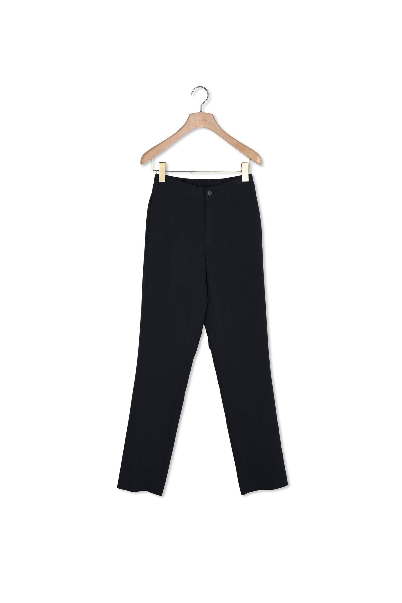 Pantalon droit à motif imprimé Sandro seconde main