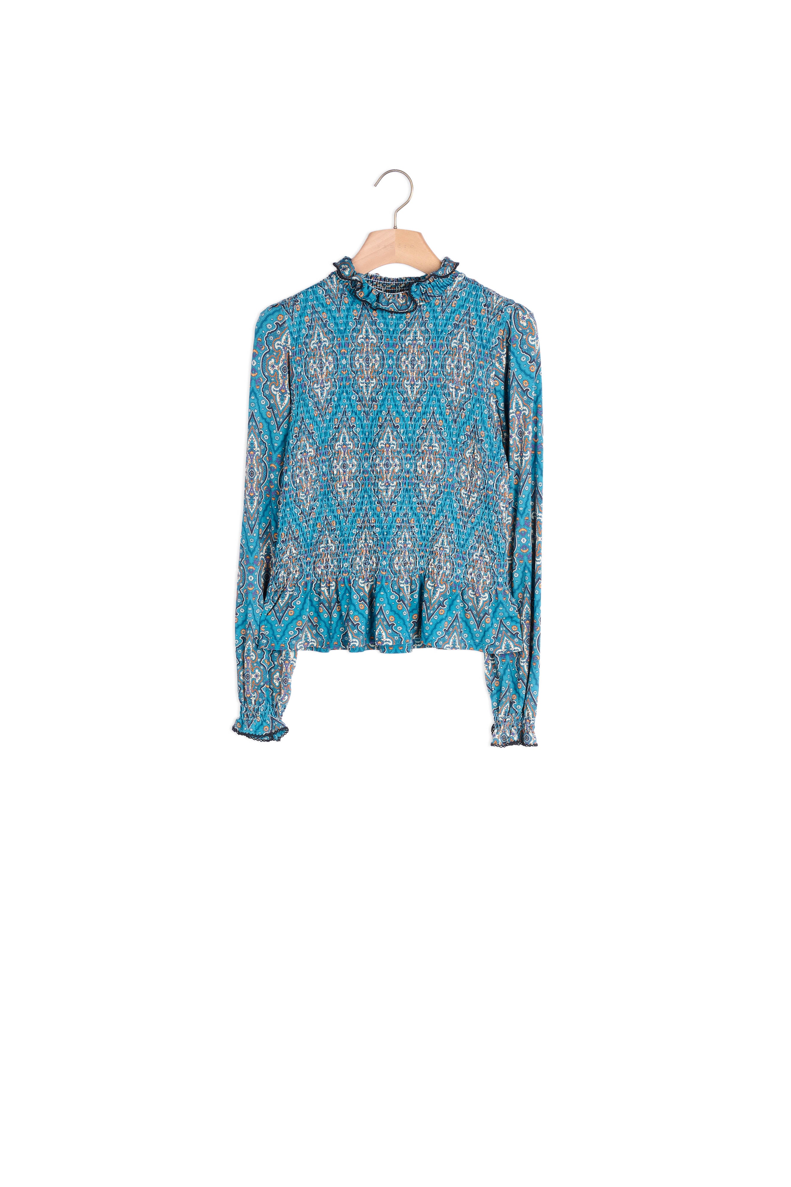 T-shirt imprimé smocké Sandro seconde main