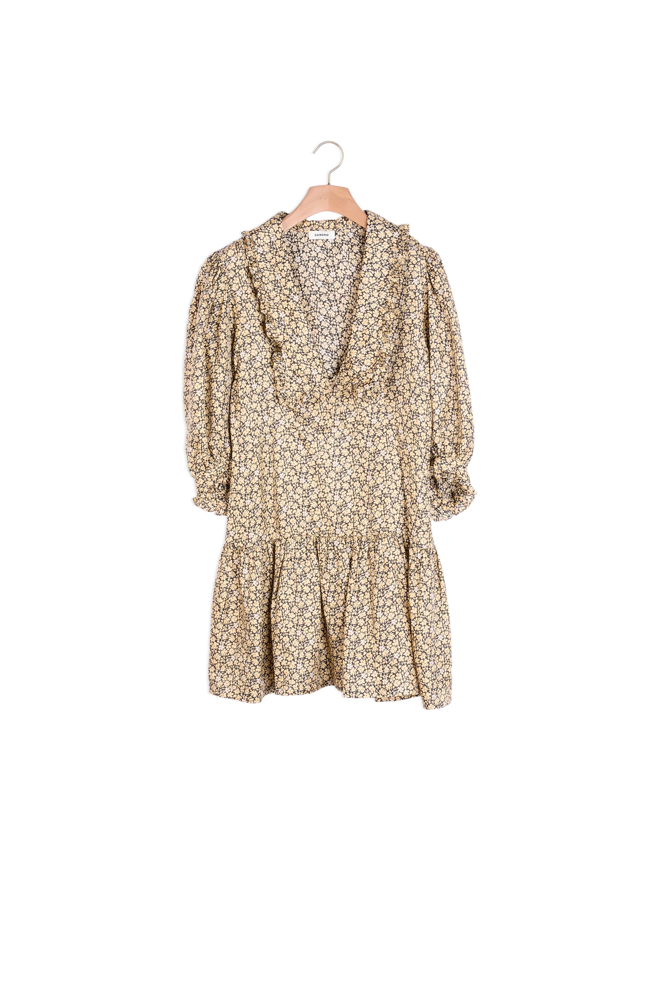 Robe fluide imprimée Sandro seconde main