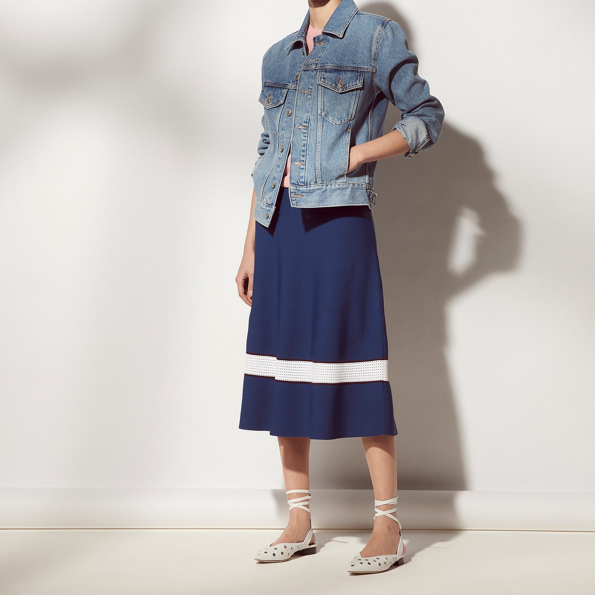 Jupe en maille avec détail résille Sandro seconde main