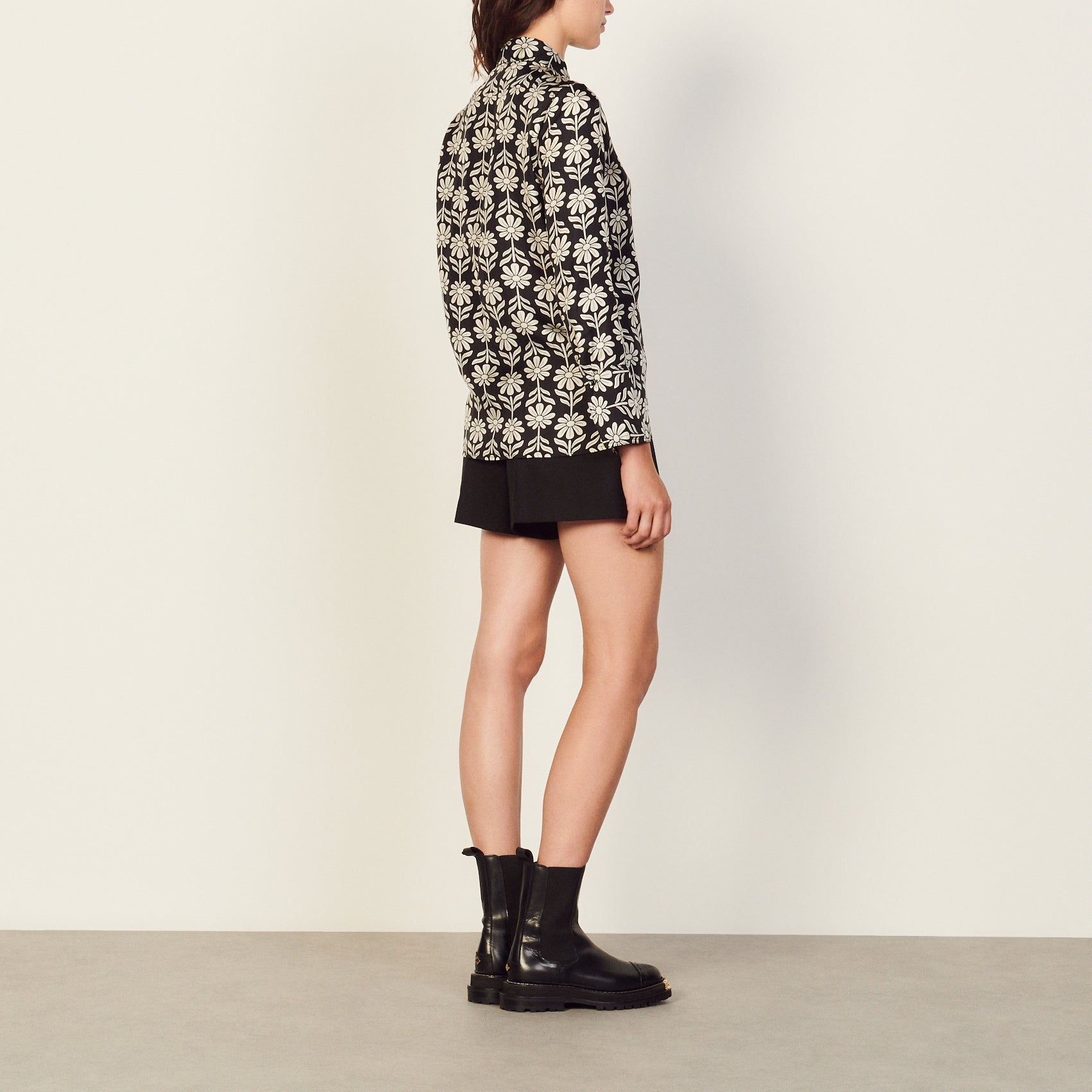 Chemise Noir Sandro seconde main