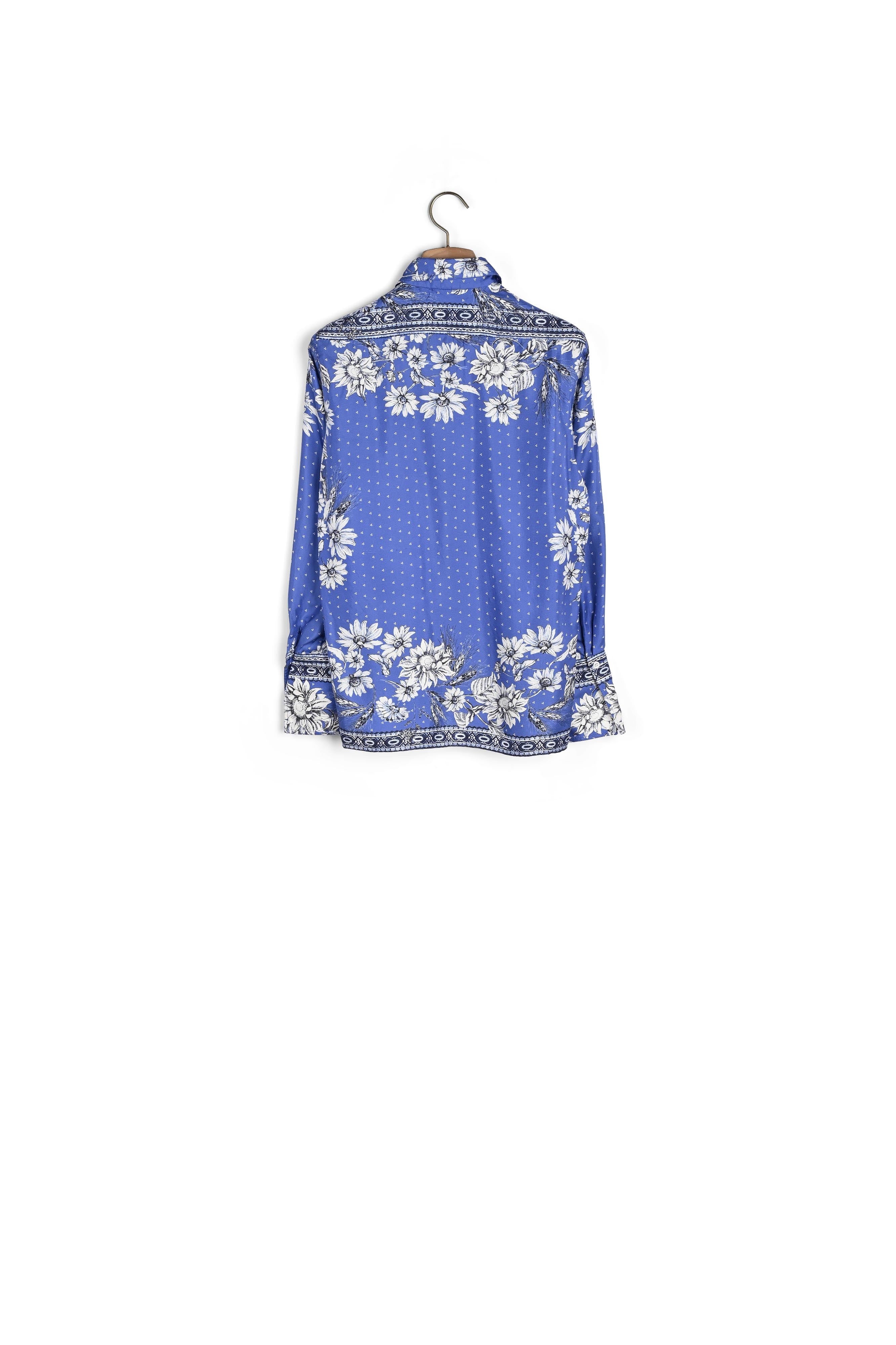 Chemise en soie imprimée Sandro seconde main