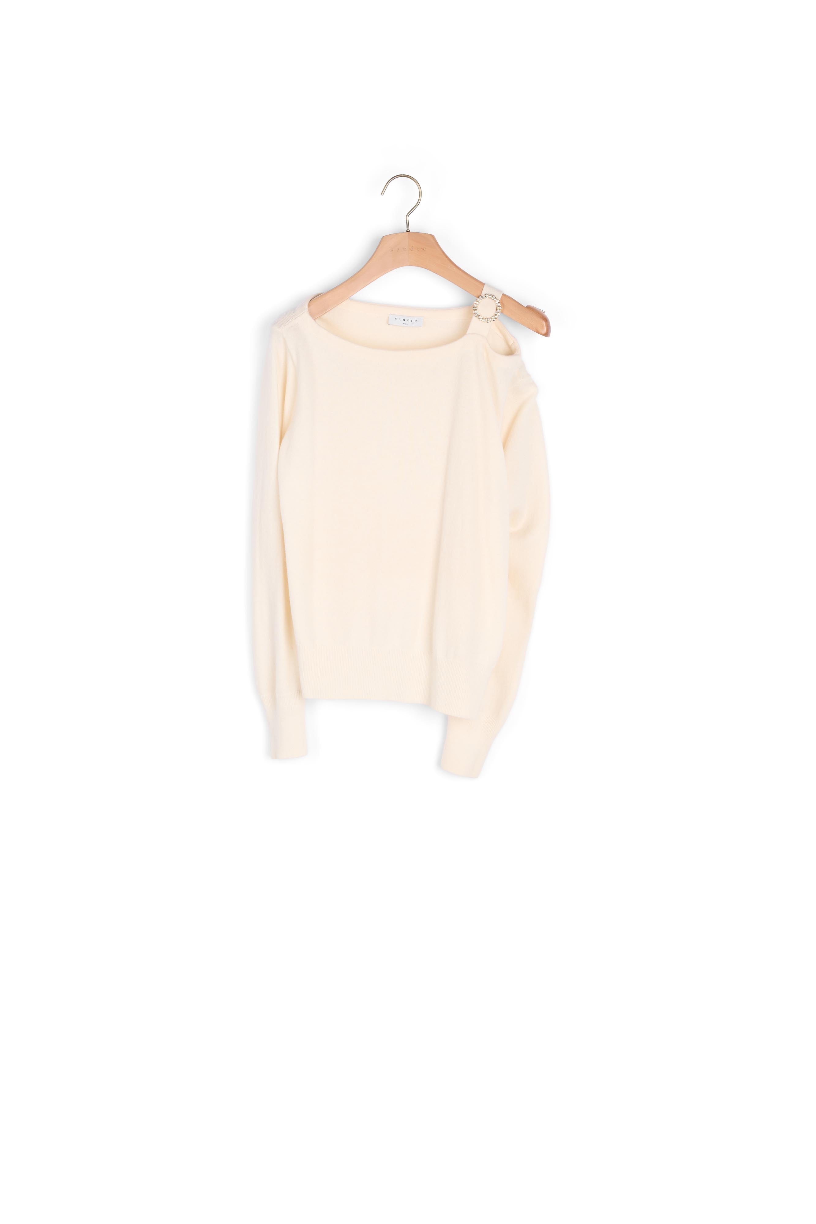 Pull à encolure bateau et boucle bijou Sandro seconde main