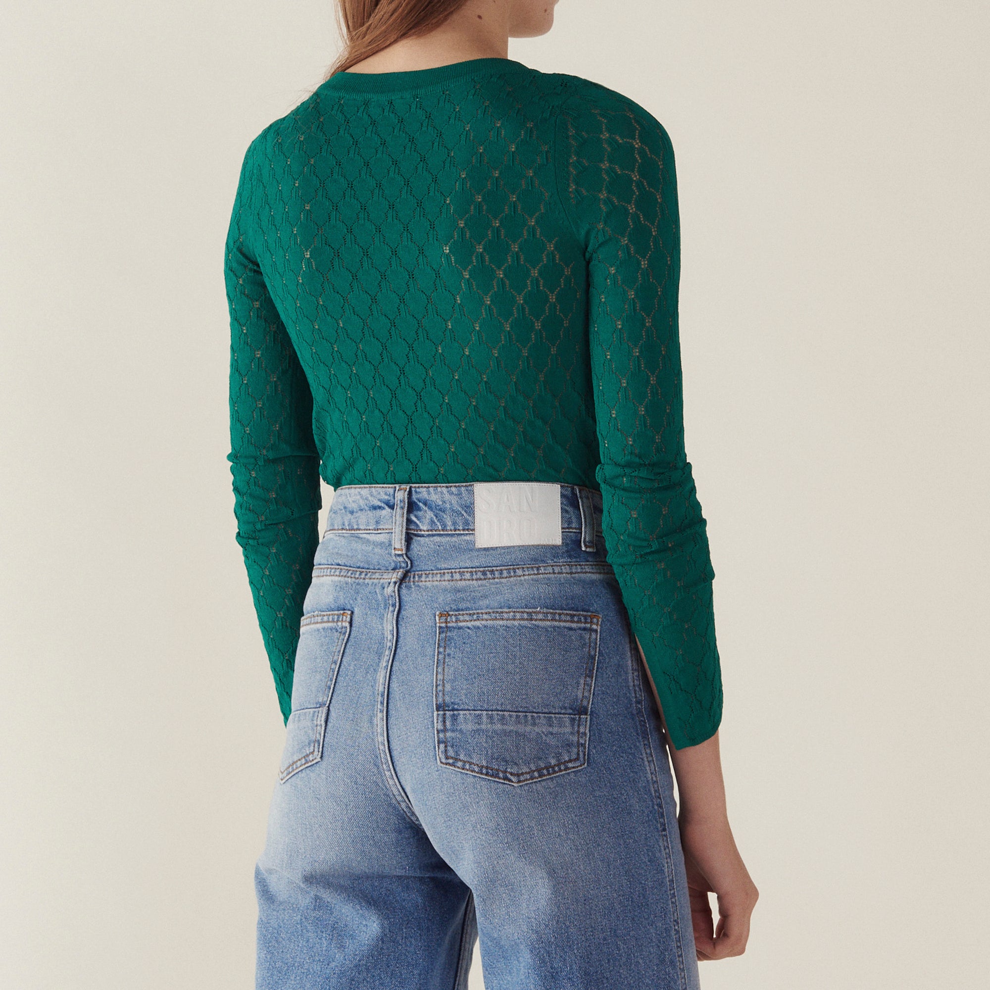 Pull  fantaisie manches longues Sandro seconde main