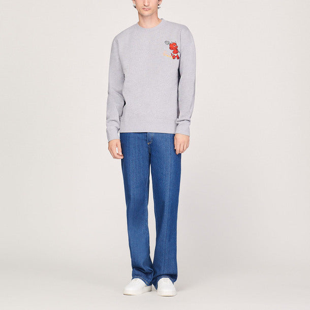 Sweatshirt à col rond imprimé Hot stuff Sandro seconde main