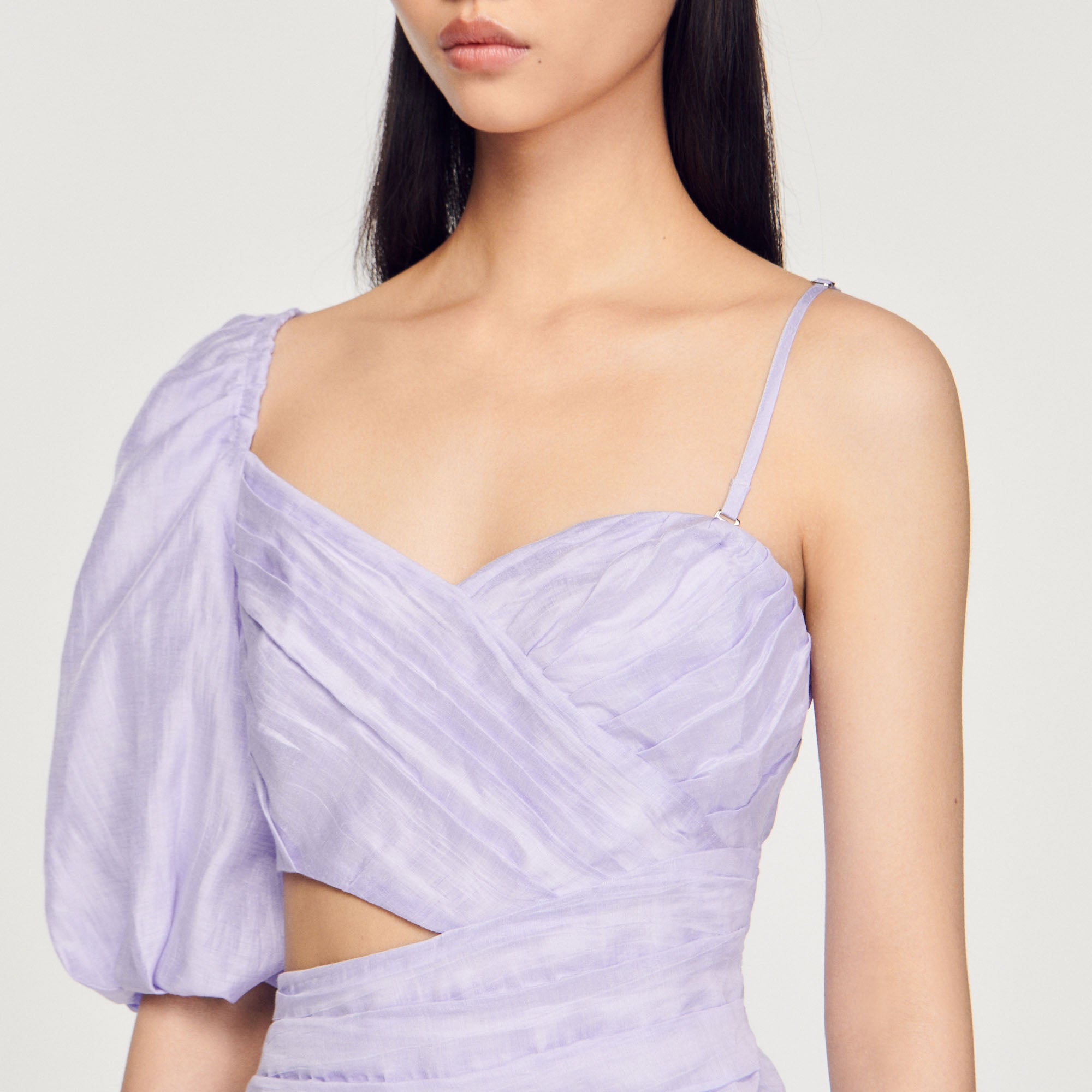 Robe drapée asymétrique Sandro seconde main