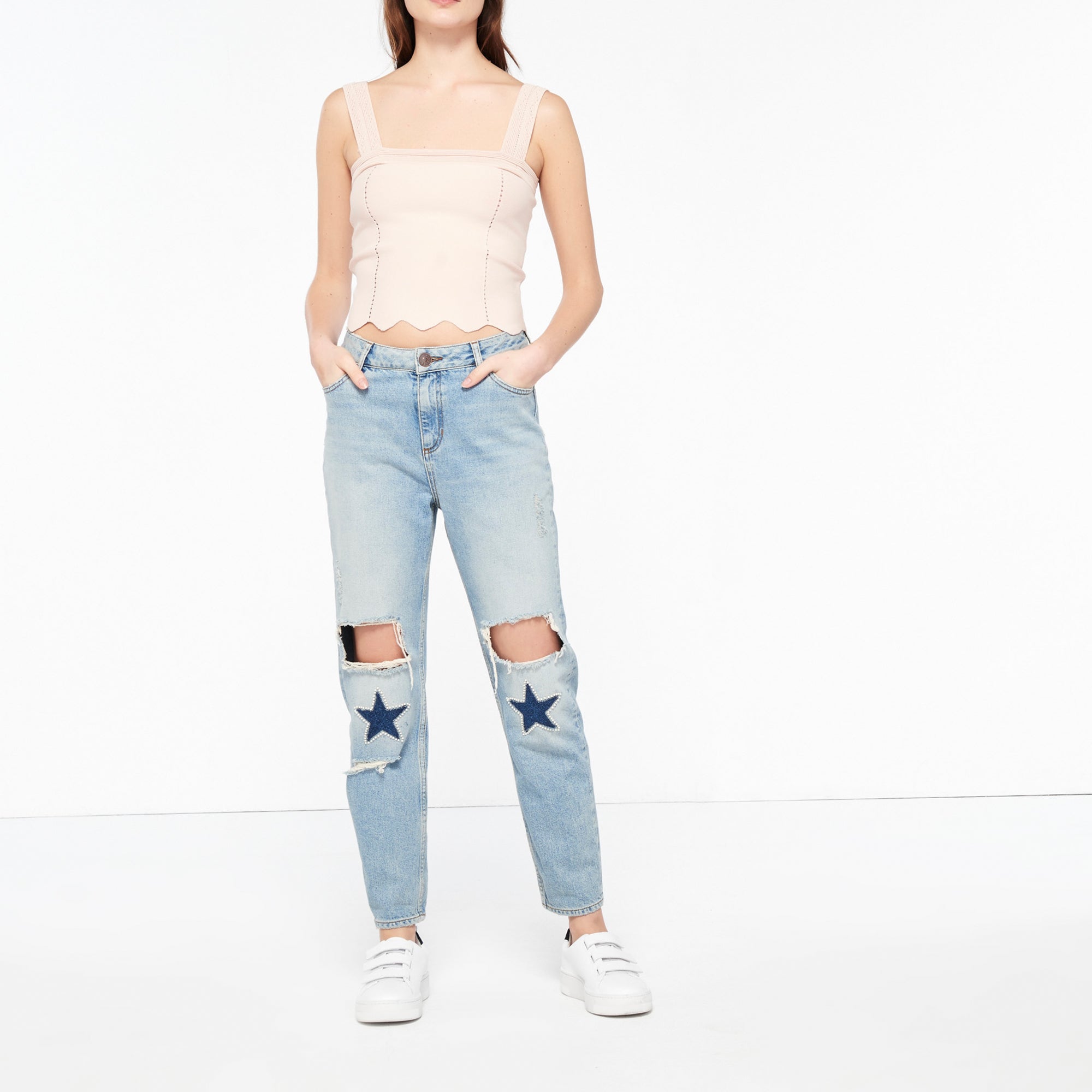 Top court en Maille élastiquée Sandro seconde main