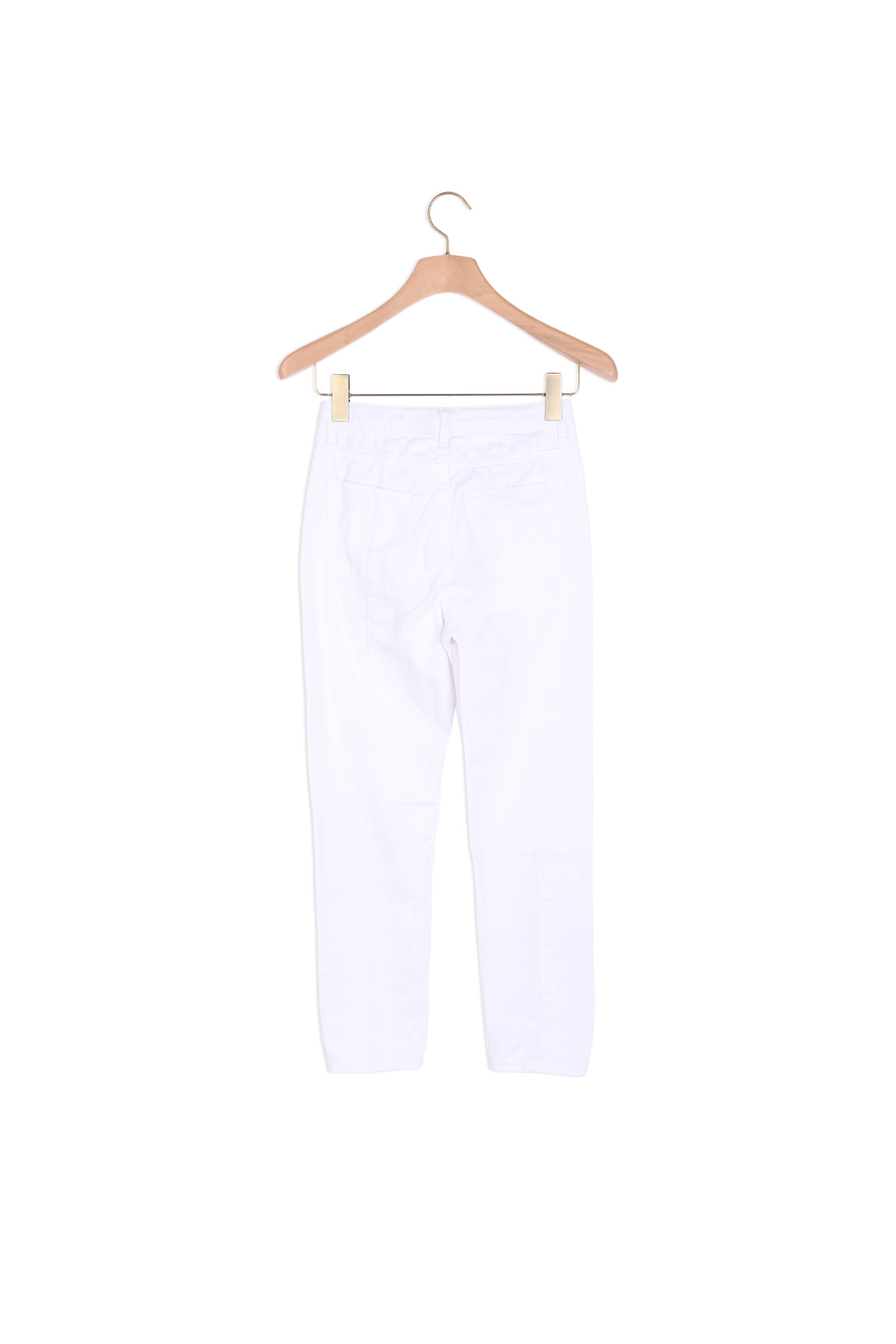 Jean blanc taille haute Sandro seconde main