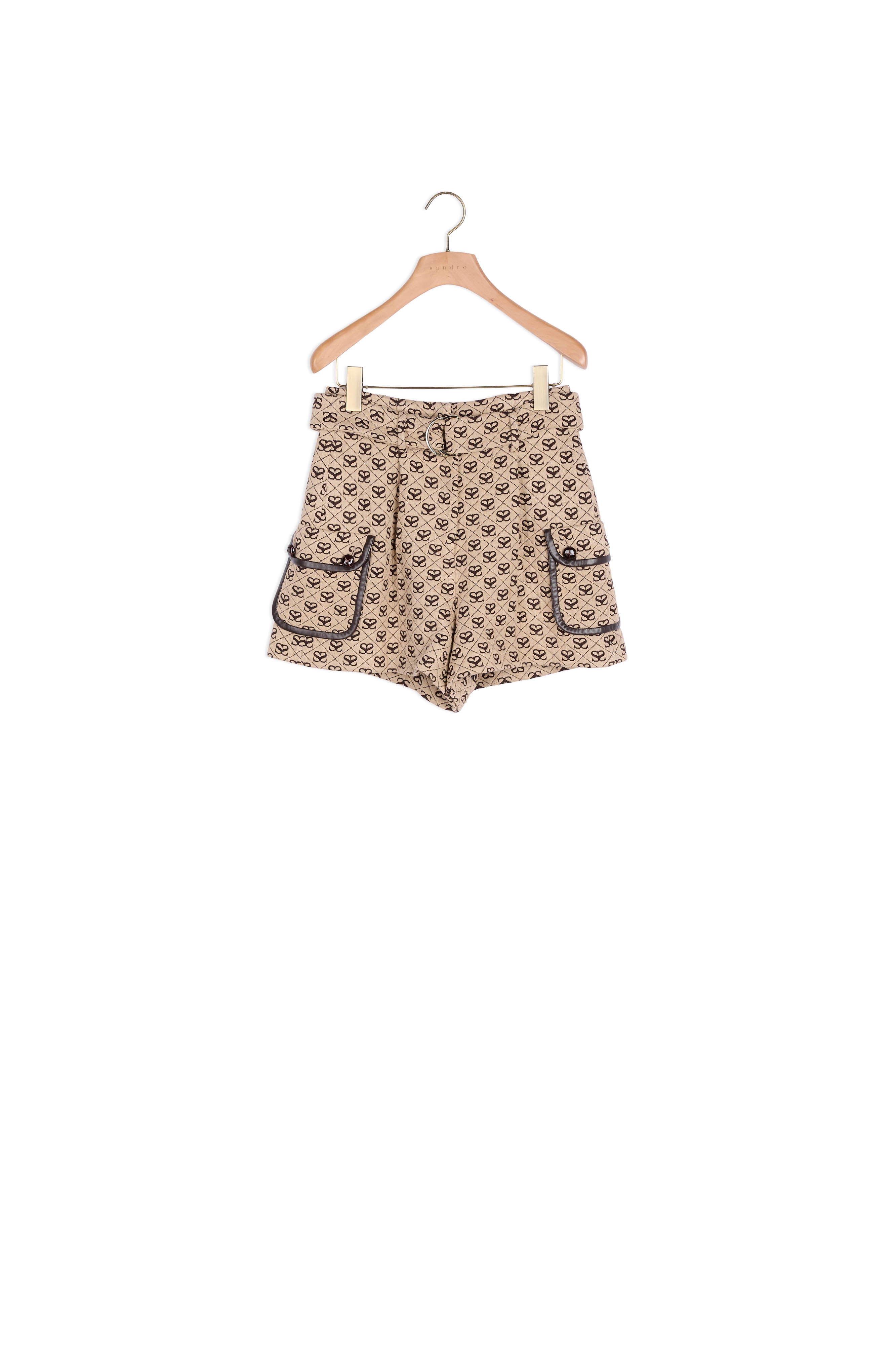 Short en jacquard double S Sandro seconde main